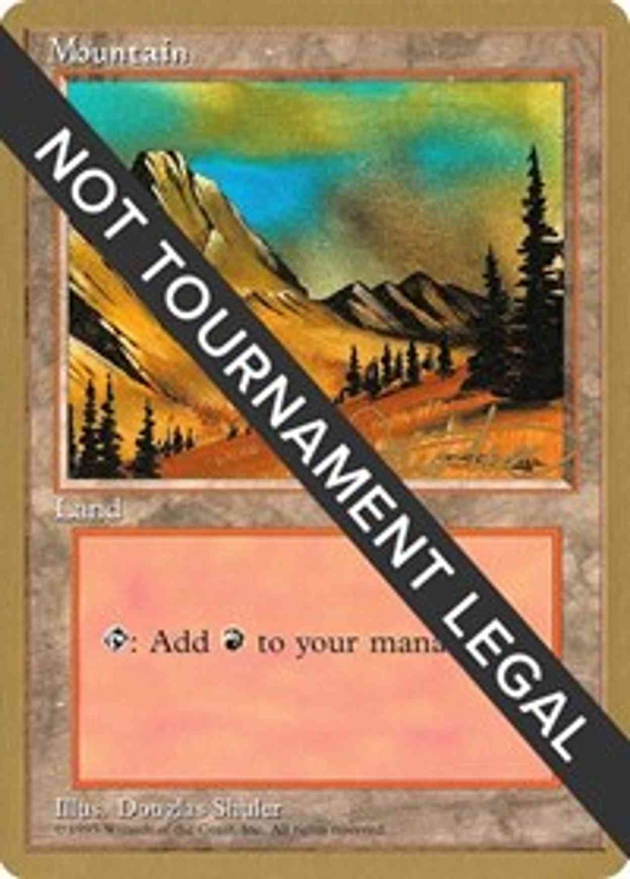 Mountain (C) - 1996 Mark Justice (4ED) magic card front