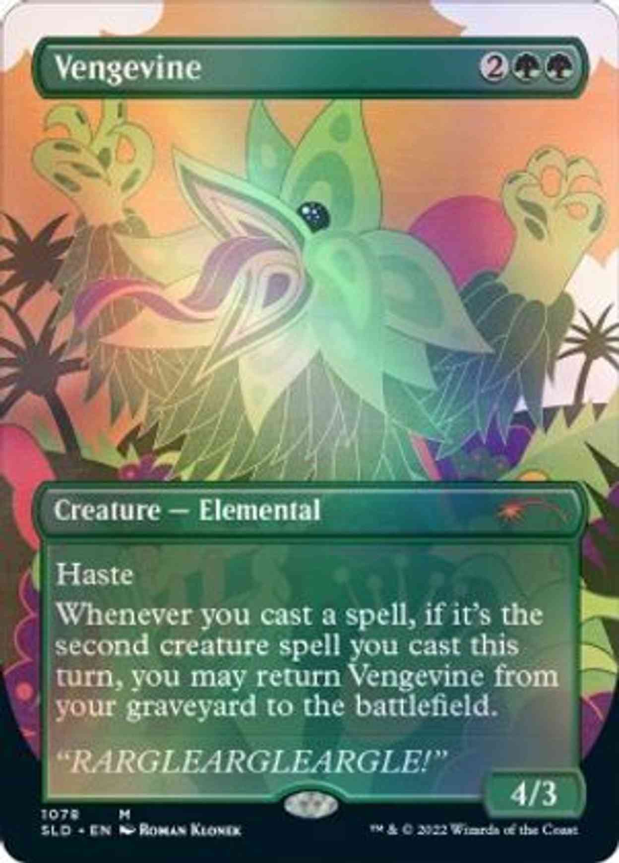 Vengevine magic card front