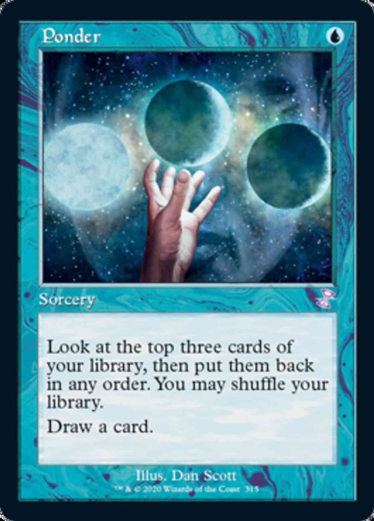 Ponder magic card front