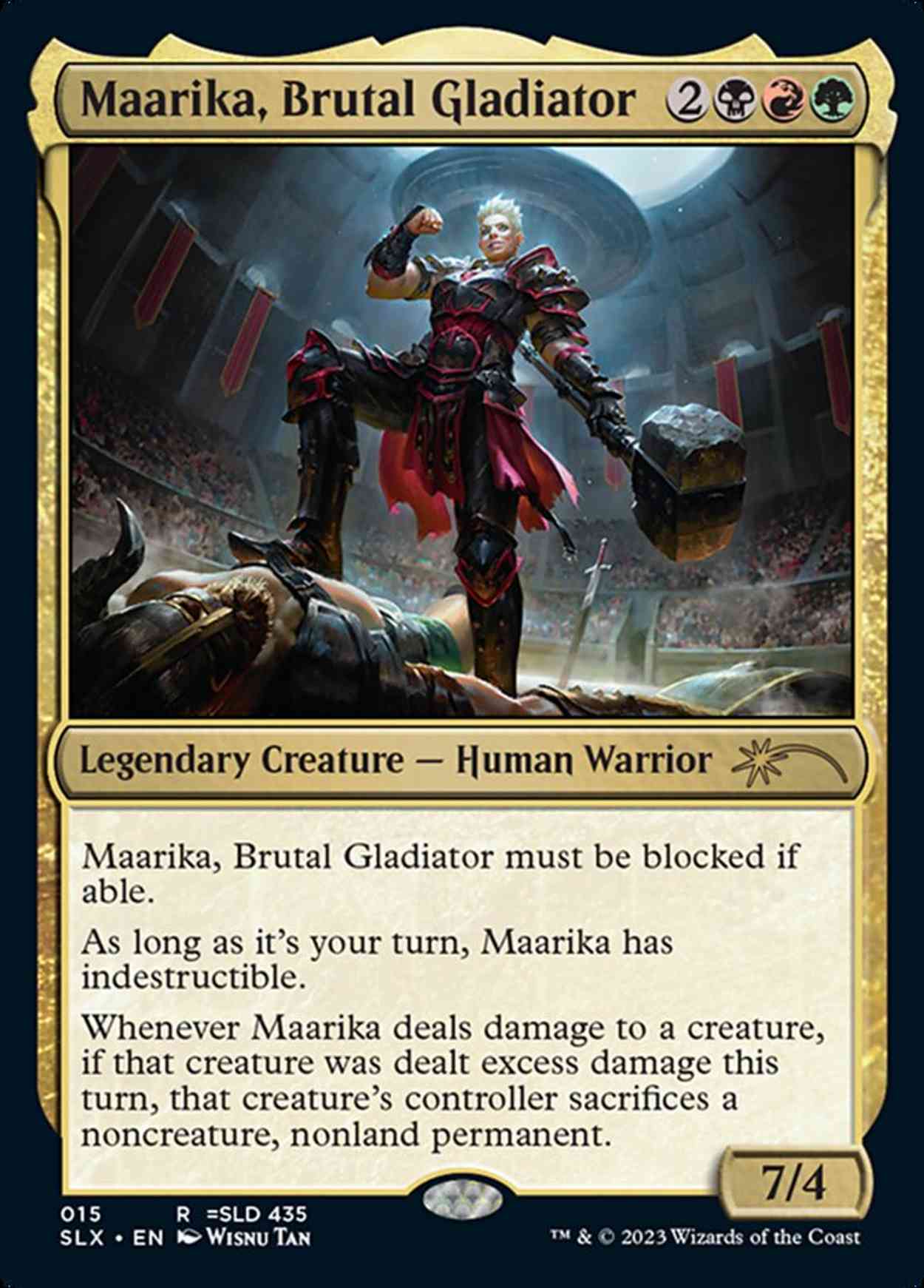 Maarika, Brutal Gladiator magic card front