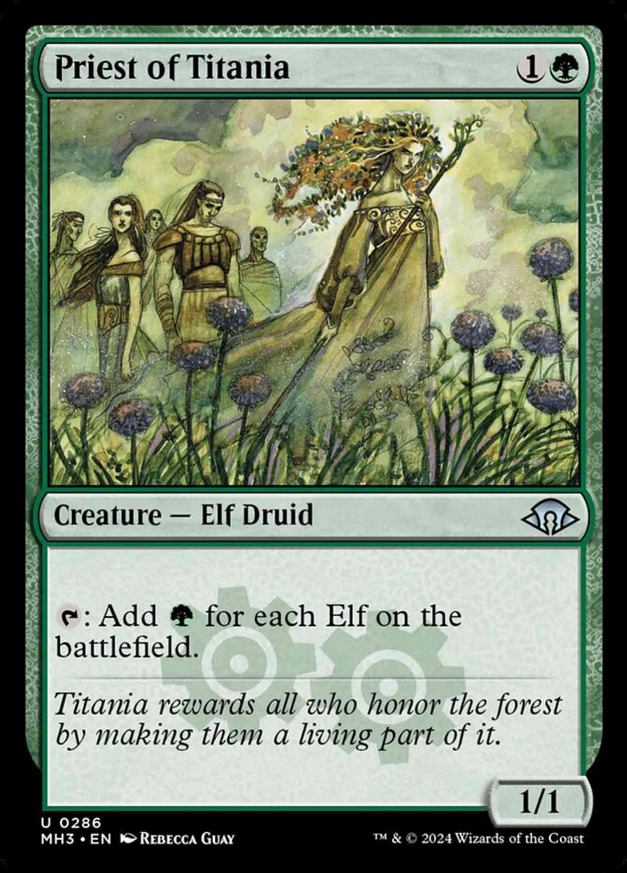 Priest of Titania magic card front