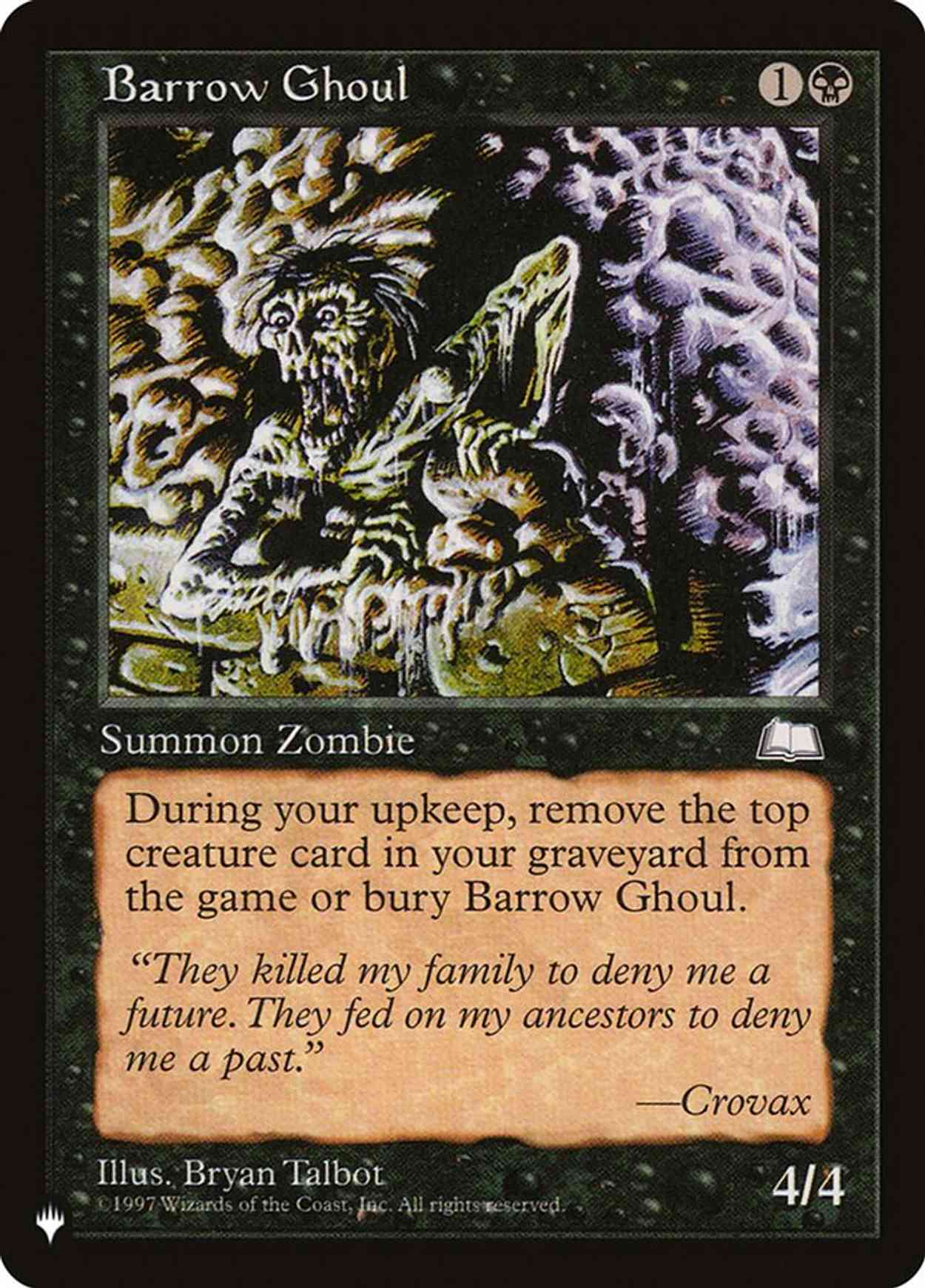 Barrow Ghoul magic card front