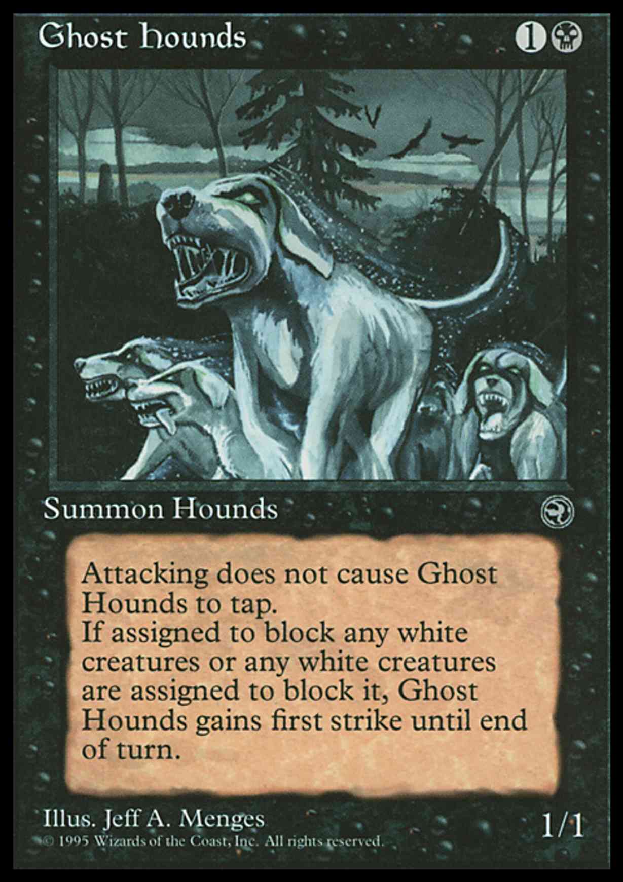 Ghost Hounds magic card front
