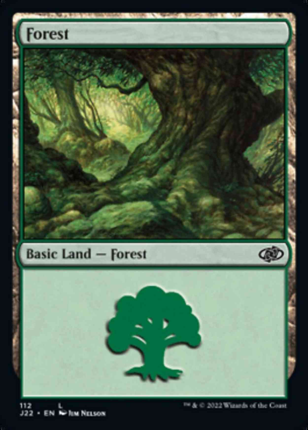 Forest (112) magic card front