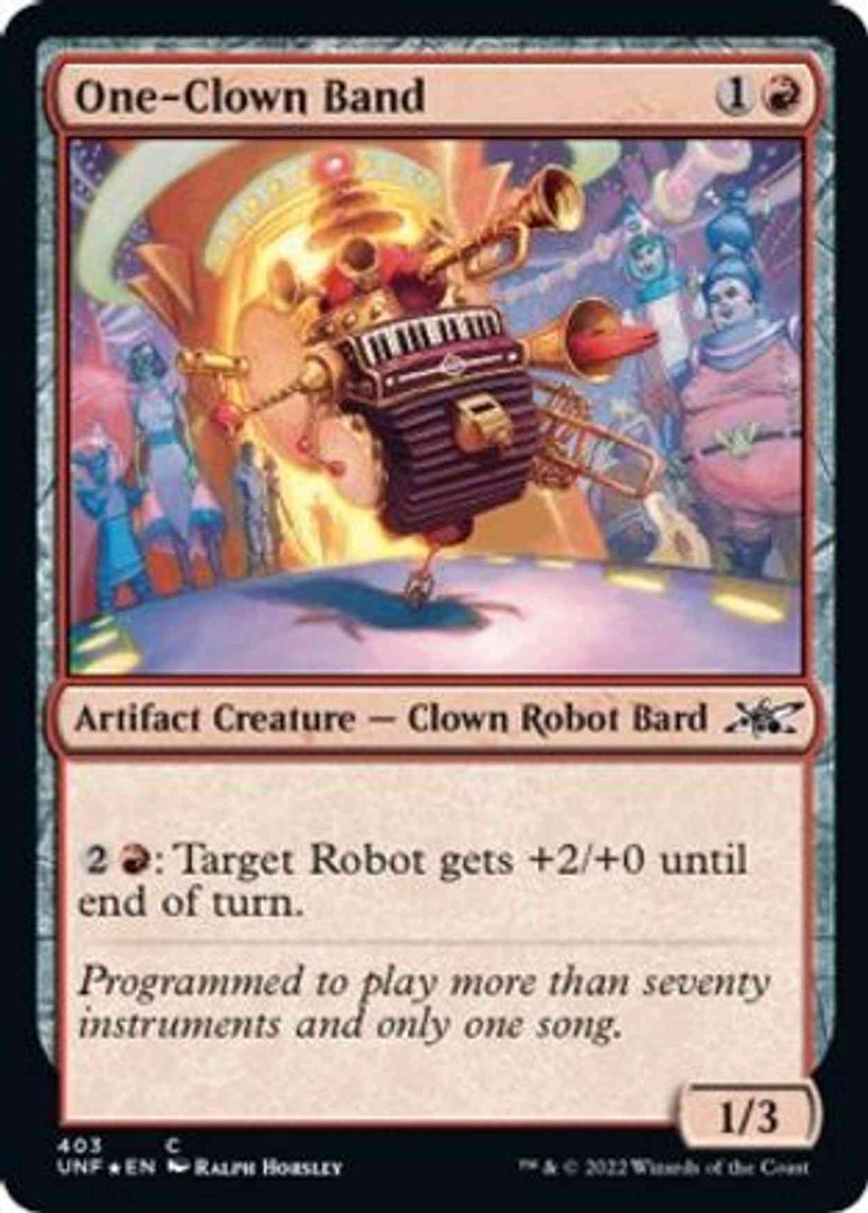 One-Clown Band (Galaxy Foil) magic card front