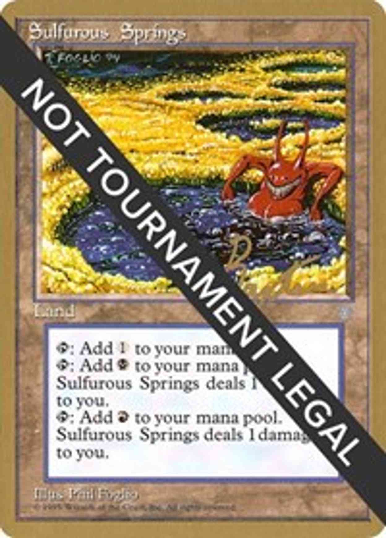 Sulfurous Springs - 1996 George Baxter (ICE) magic card front