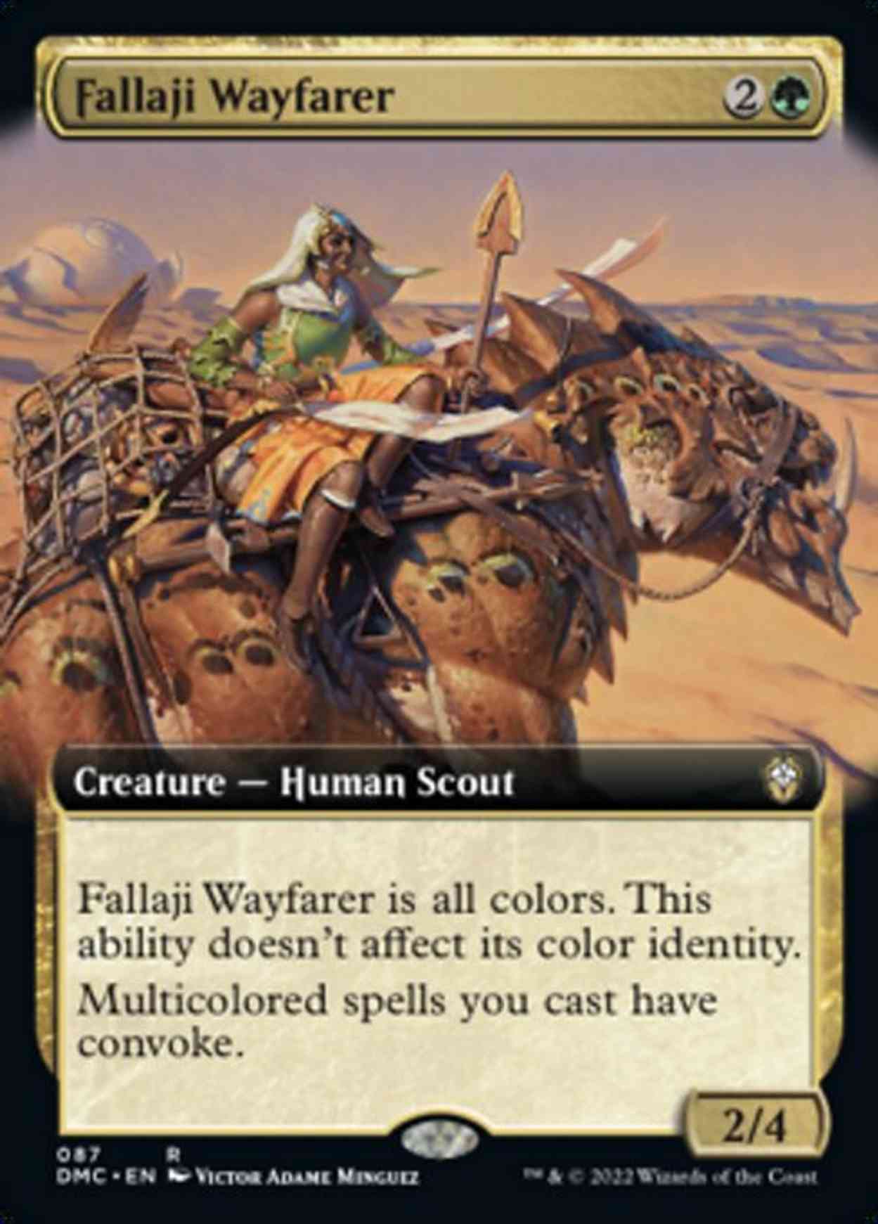 Fallaji Wayfarer (Extended Art) magic card front