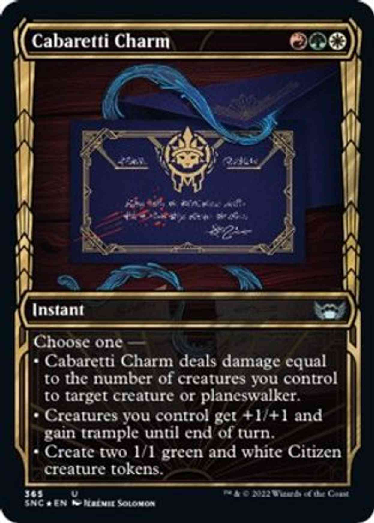 Cabaretti Charm (Gilded Foil) magic card front