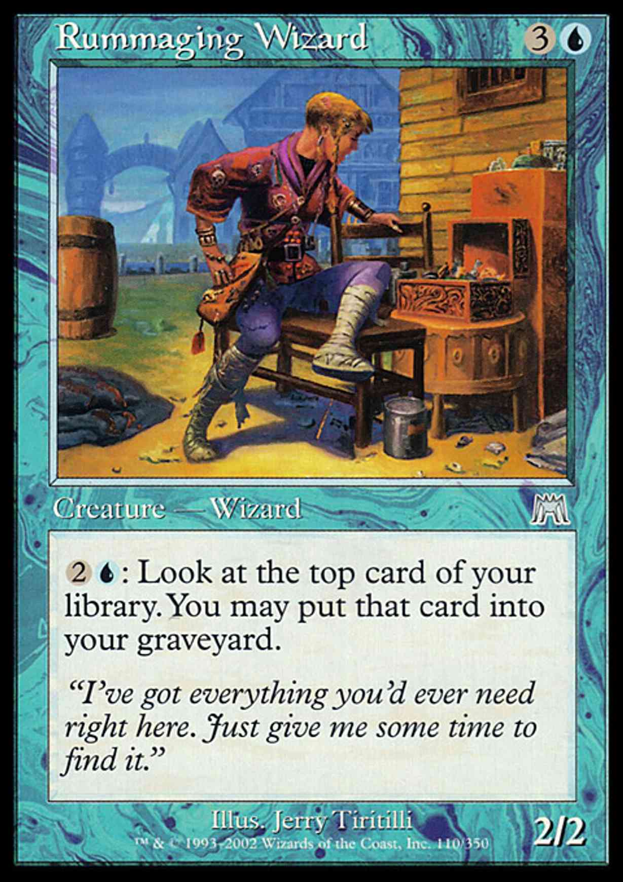 Rummaging Wizard magic card front