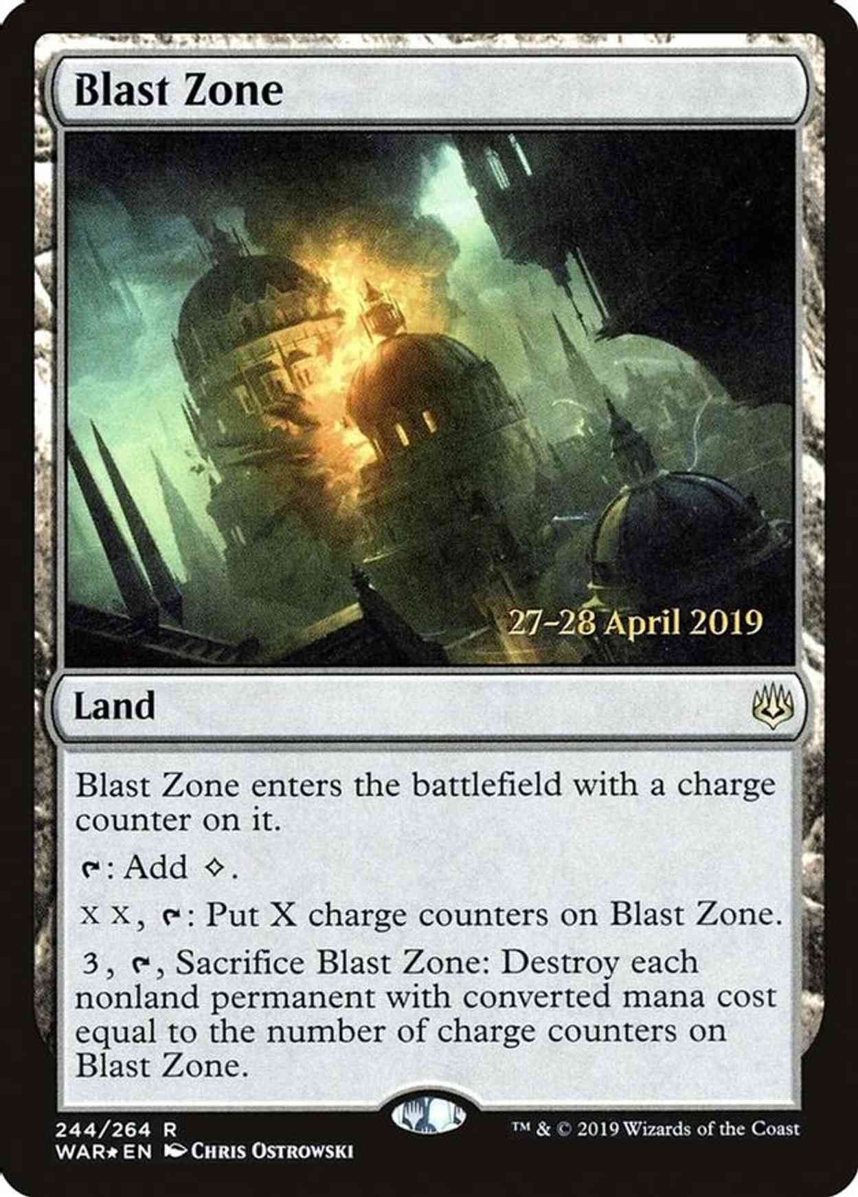 Blast Zone (WAR) magic card front