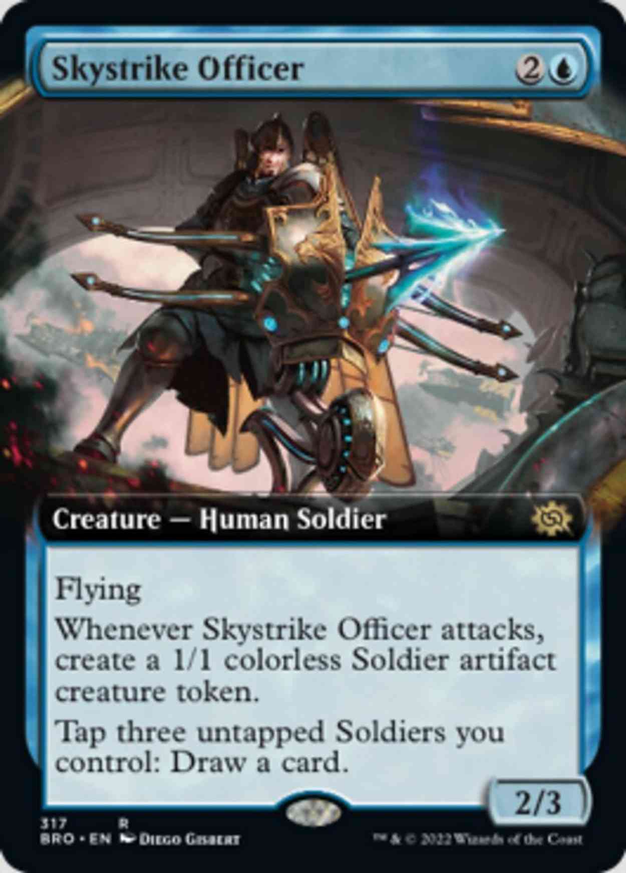 Skystrike Officer (Extended Art) magic card front