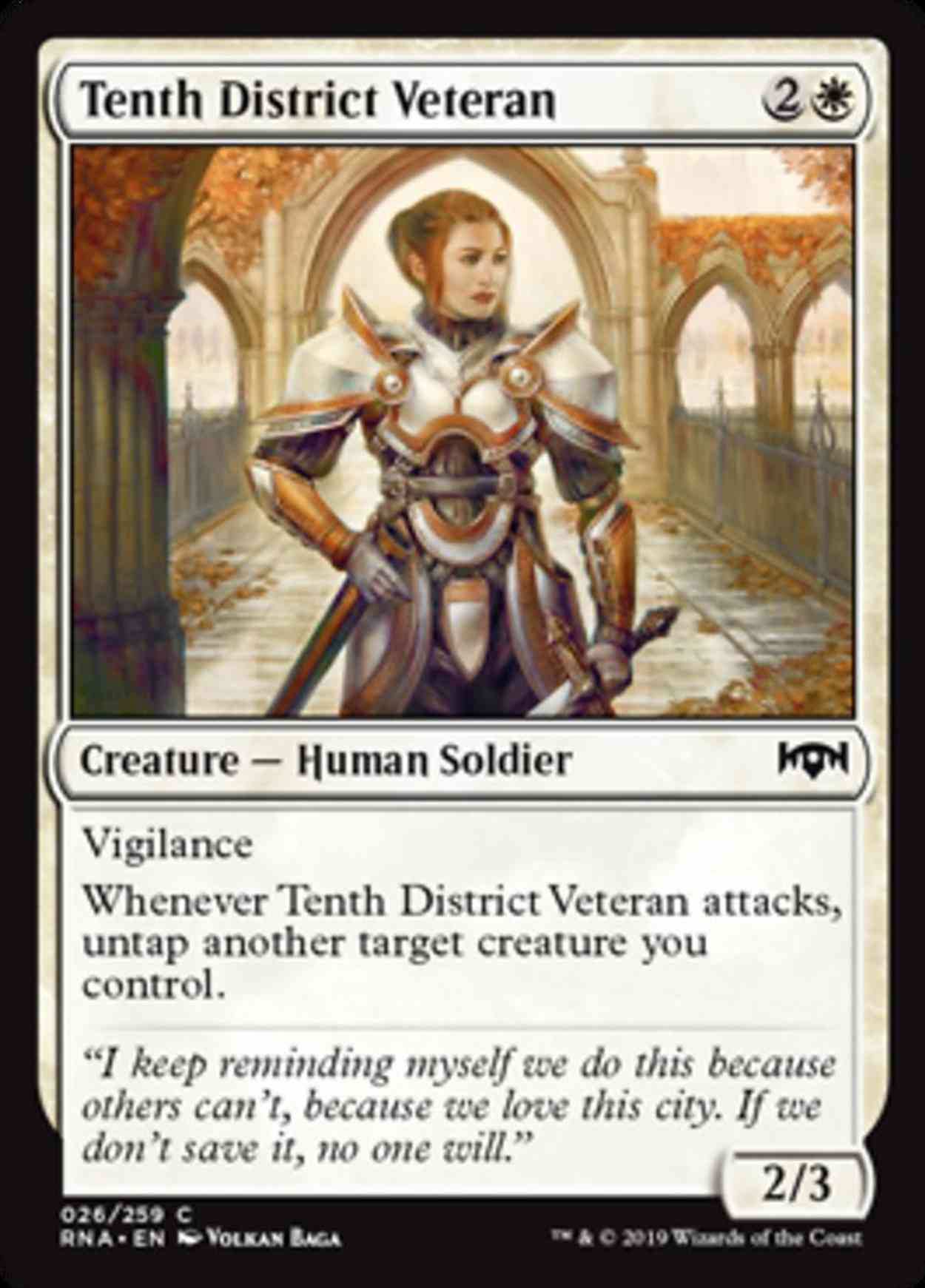 Tenth District Veteran magic card front