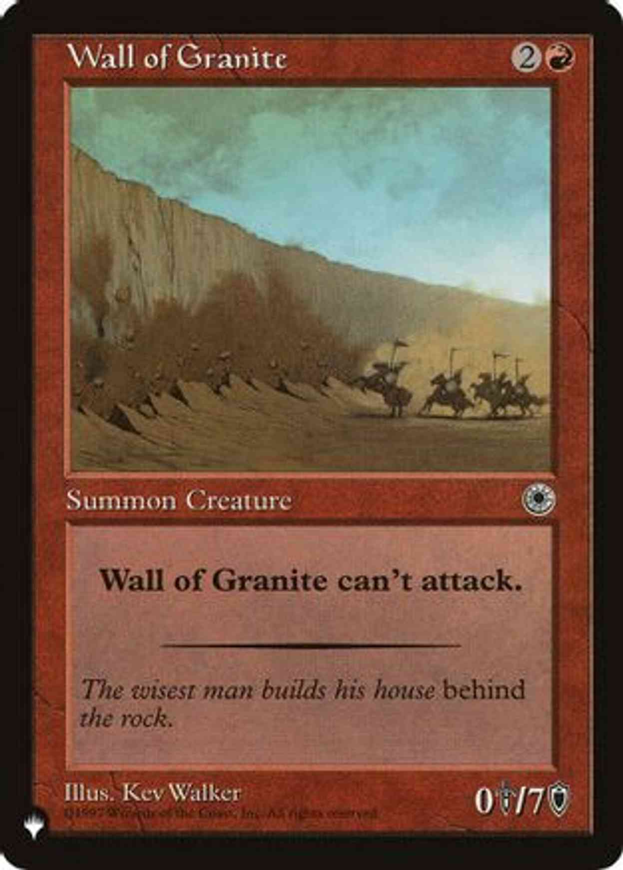 Wall of Granite magic card front