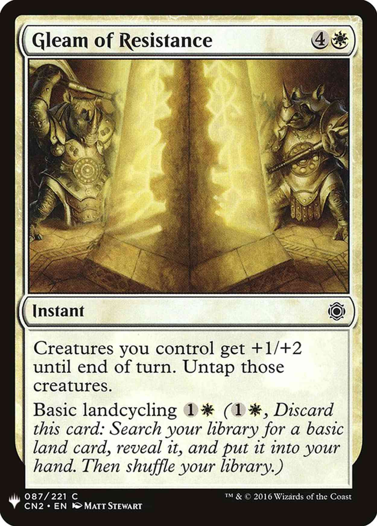Gleam of Resistance magic card front