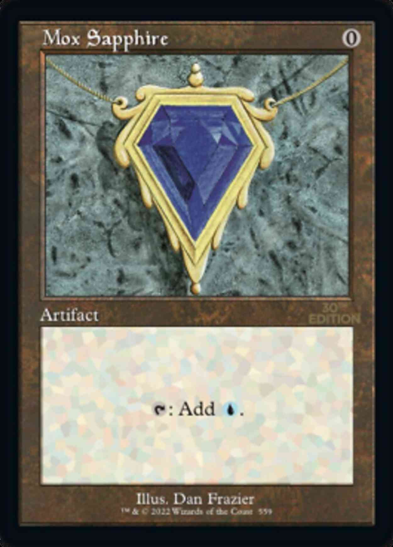 Mox Sapphire (Retro Frame) magic card front