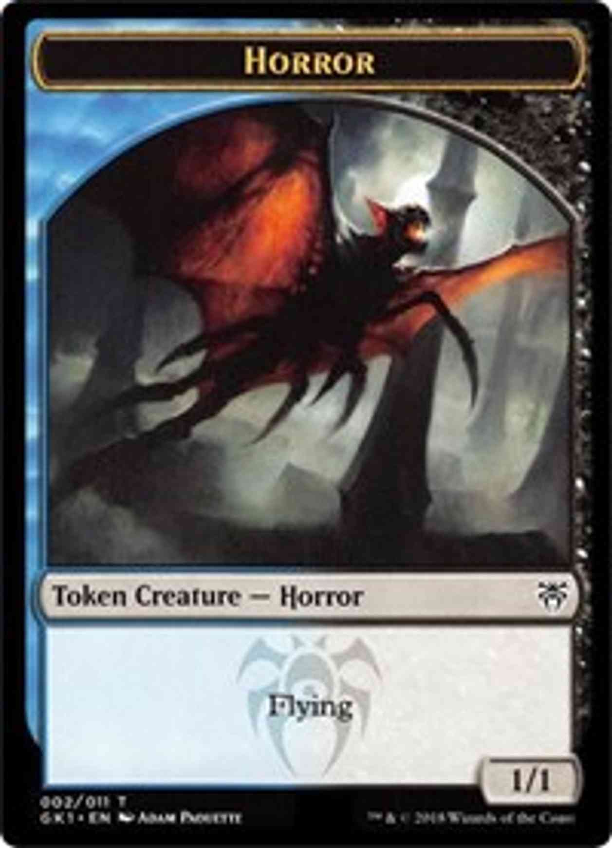 Horror // Copy Token magic card front