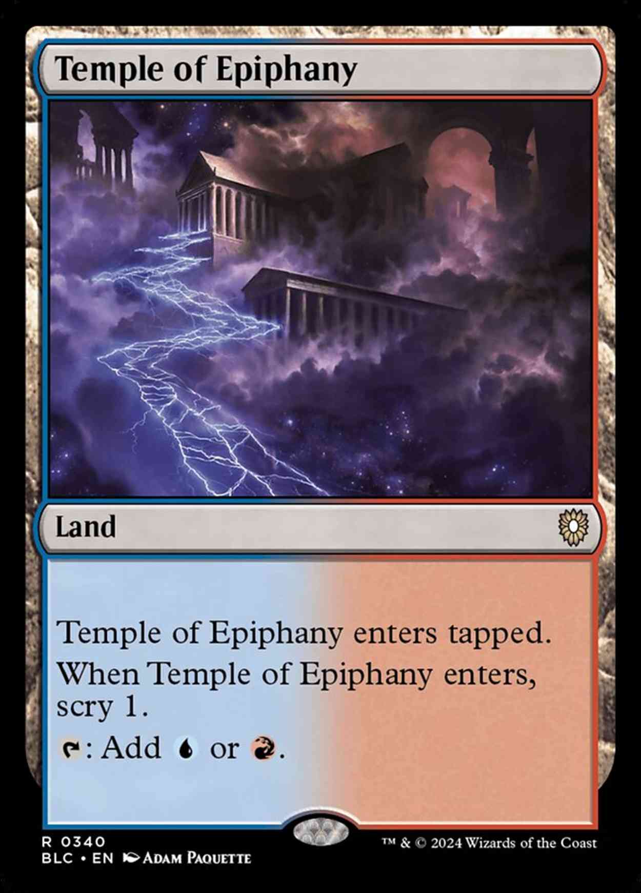 Temple of Epiphany magic card front