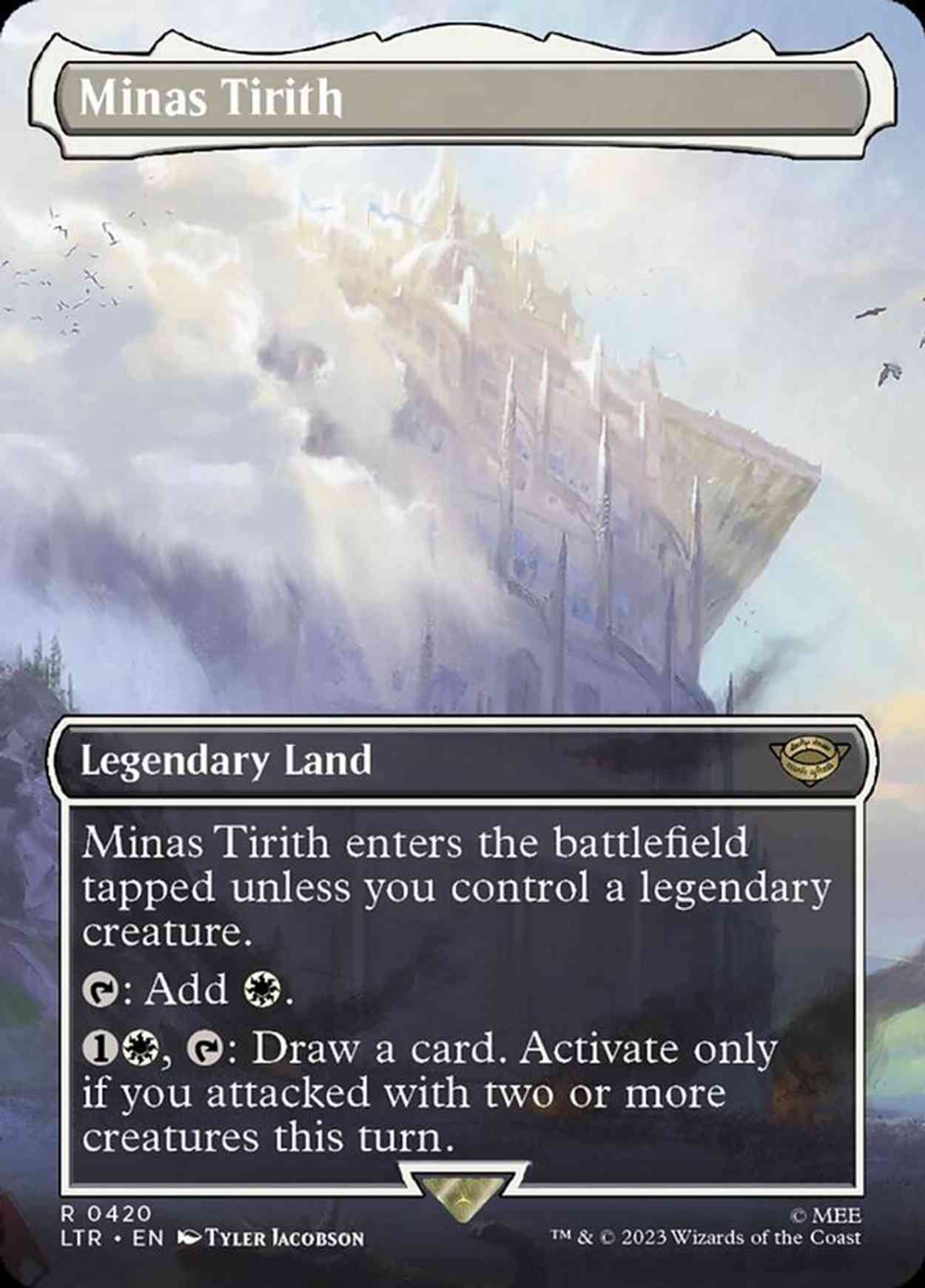 Minas Tirith (420) (Borderless) magic card front