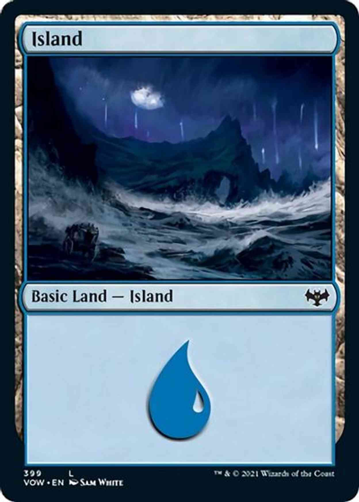 Island (399) magic card front