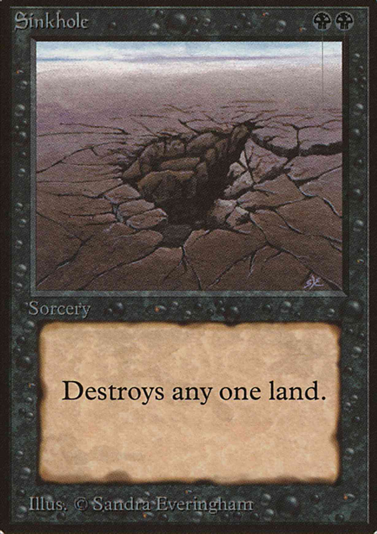 Sinkhole magic card front