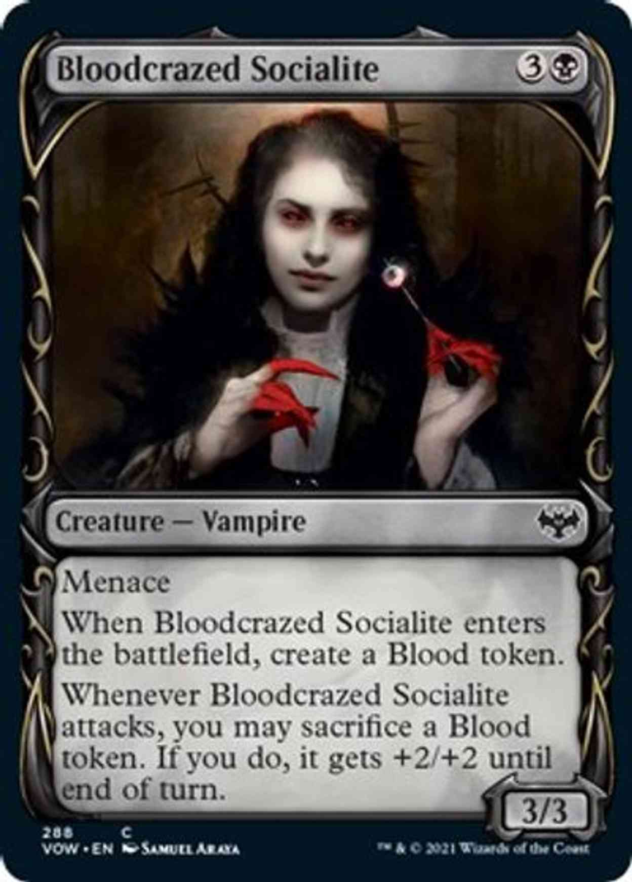 Bloodcrazed Socialite (Showcase) magic card front