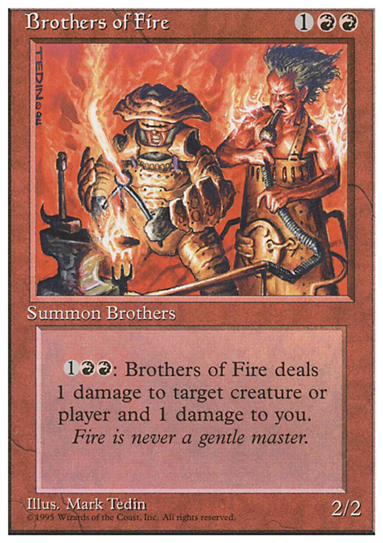 Brothers of Fire magic card front