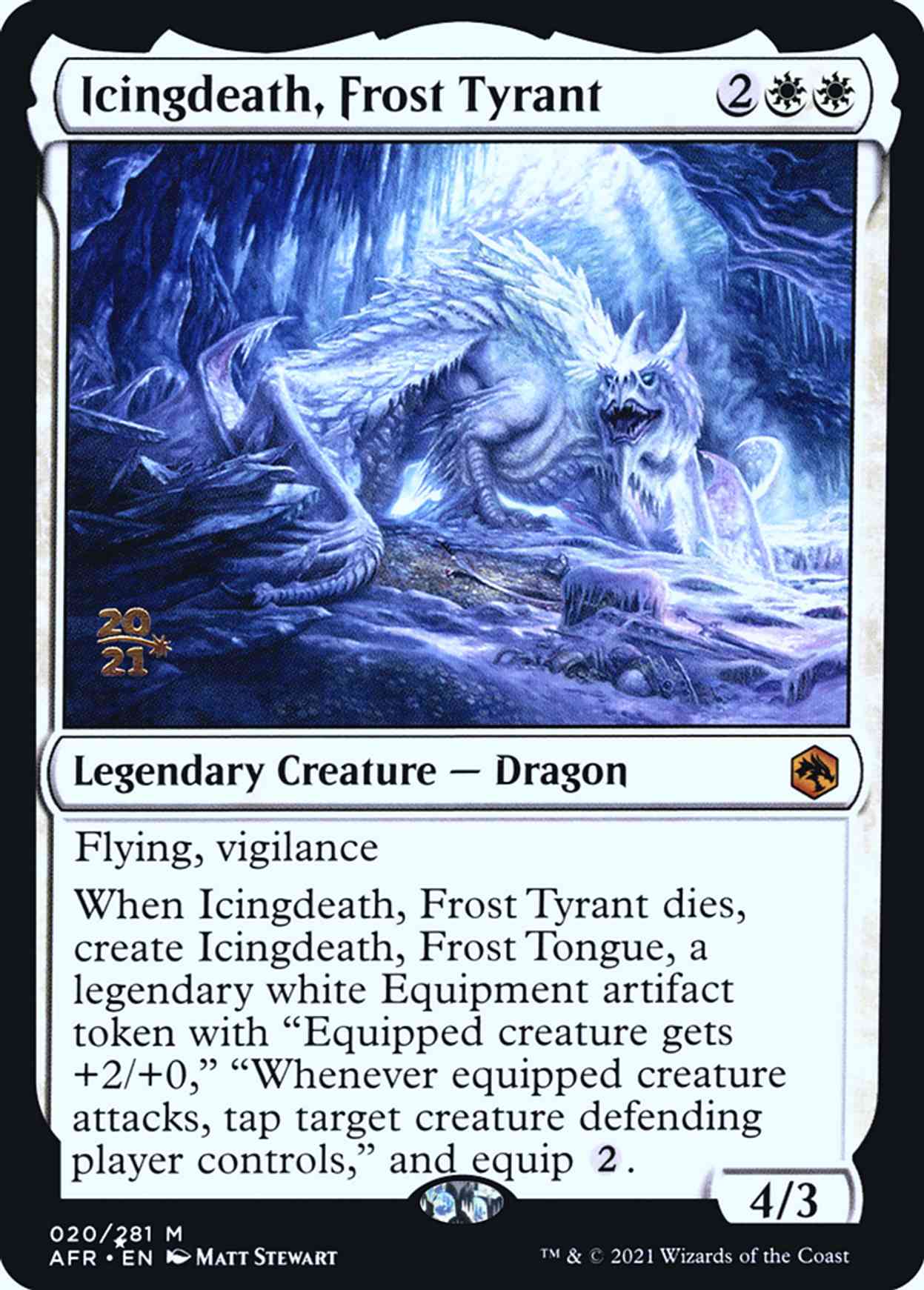 Icingdeath, Frost Tyrant magic card front