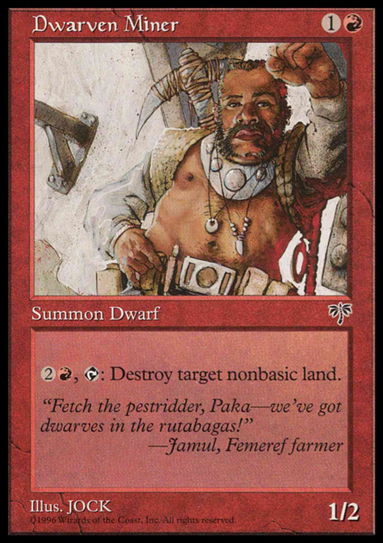 Dwarven Miner magic card front
