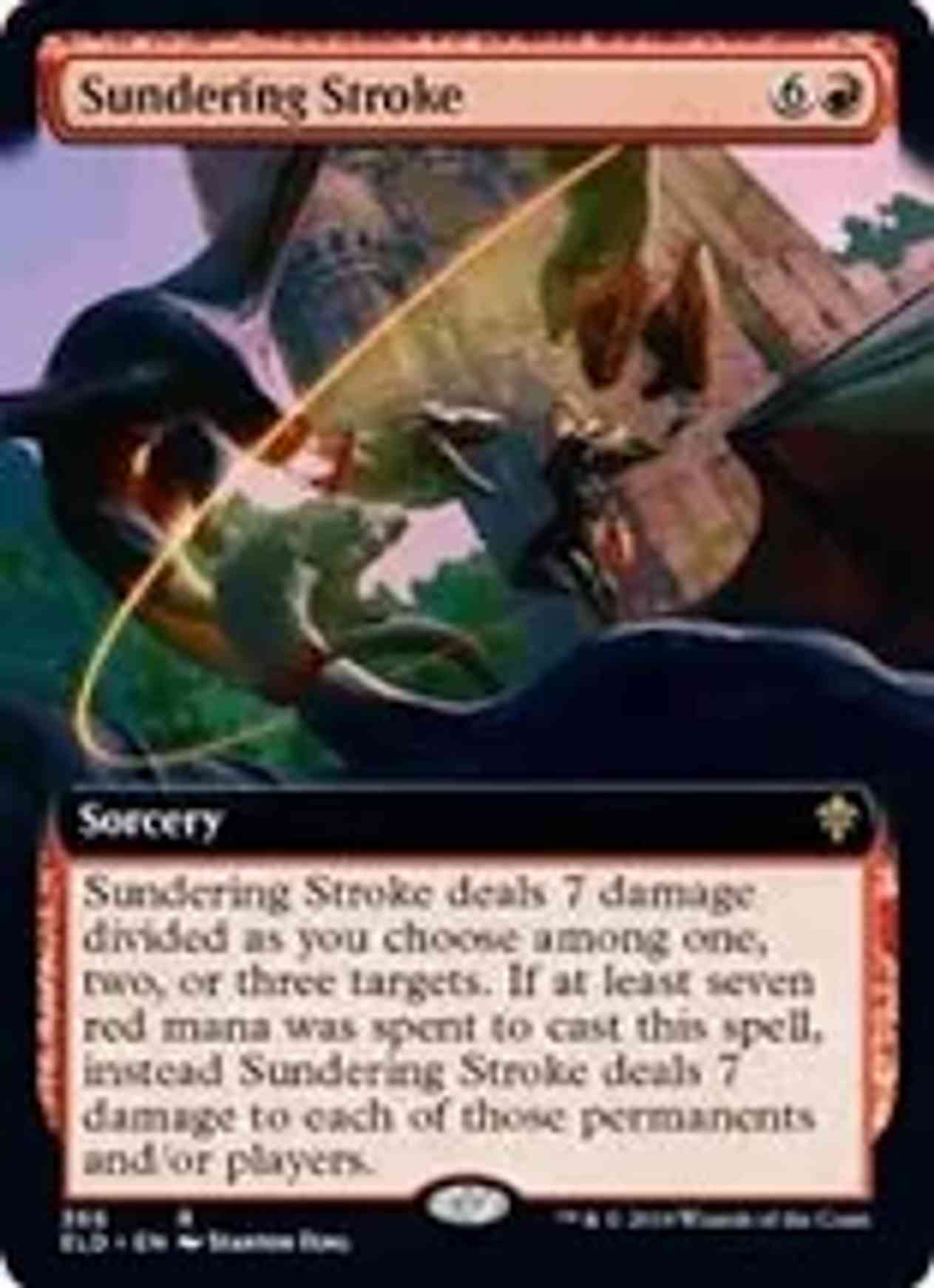Sundering Stroke (Extended Art) magic card front