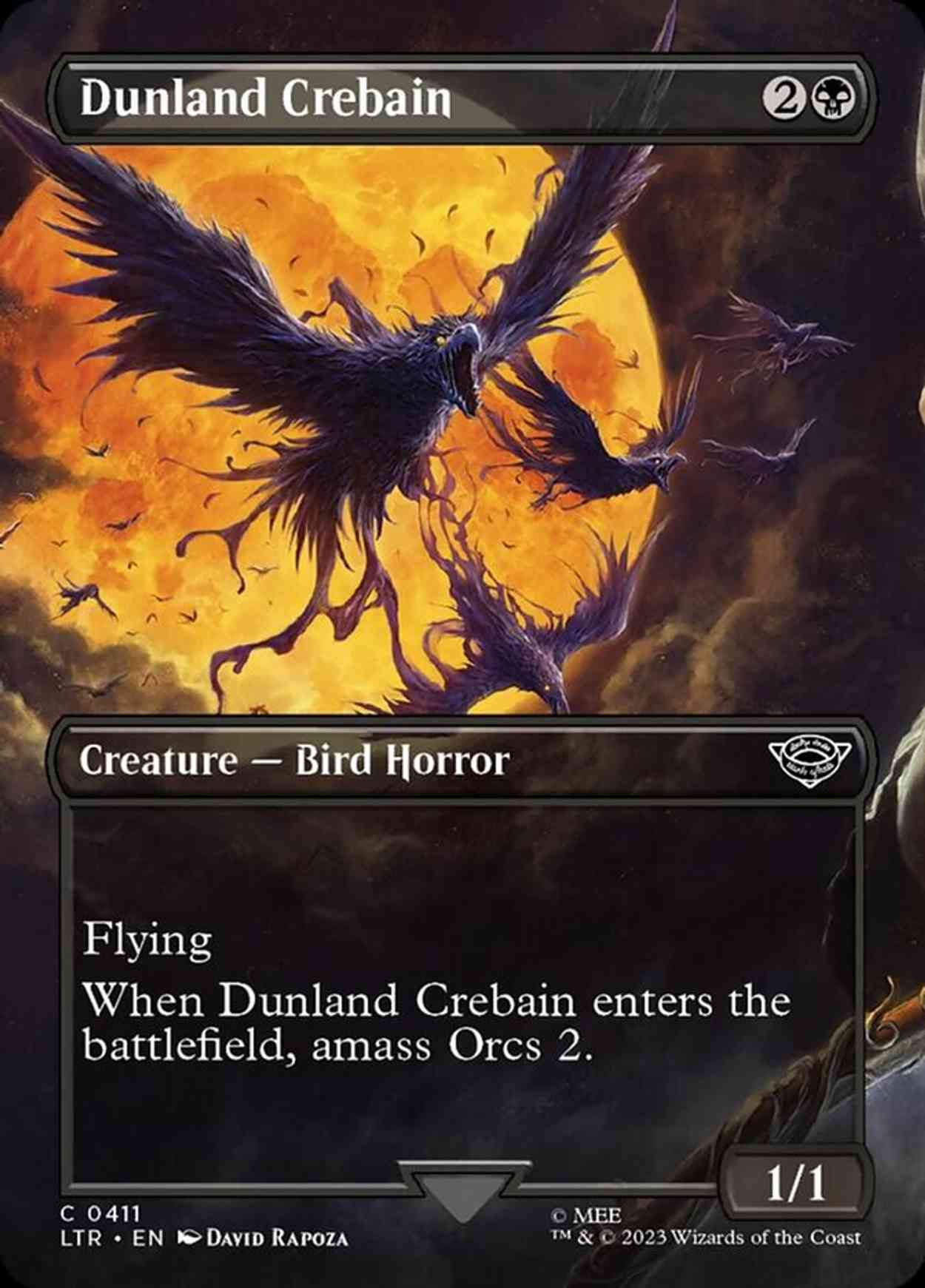 Dunland Crebain (Borderless) magic card front