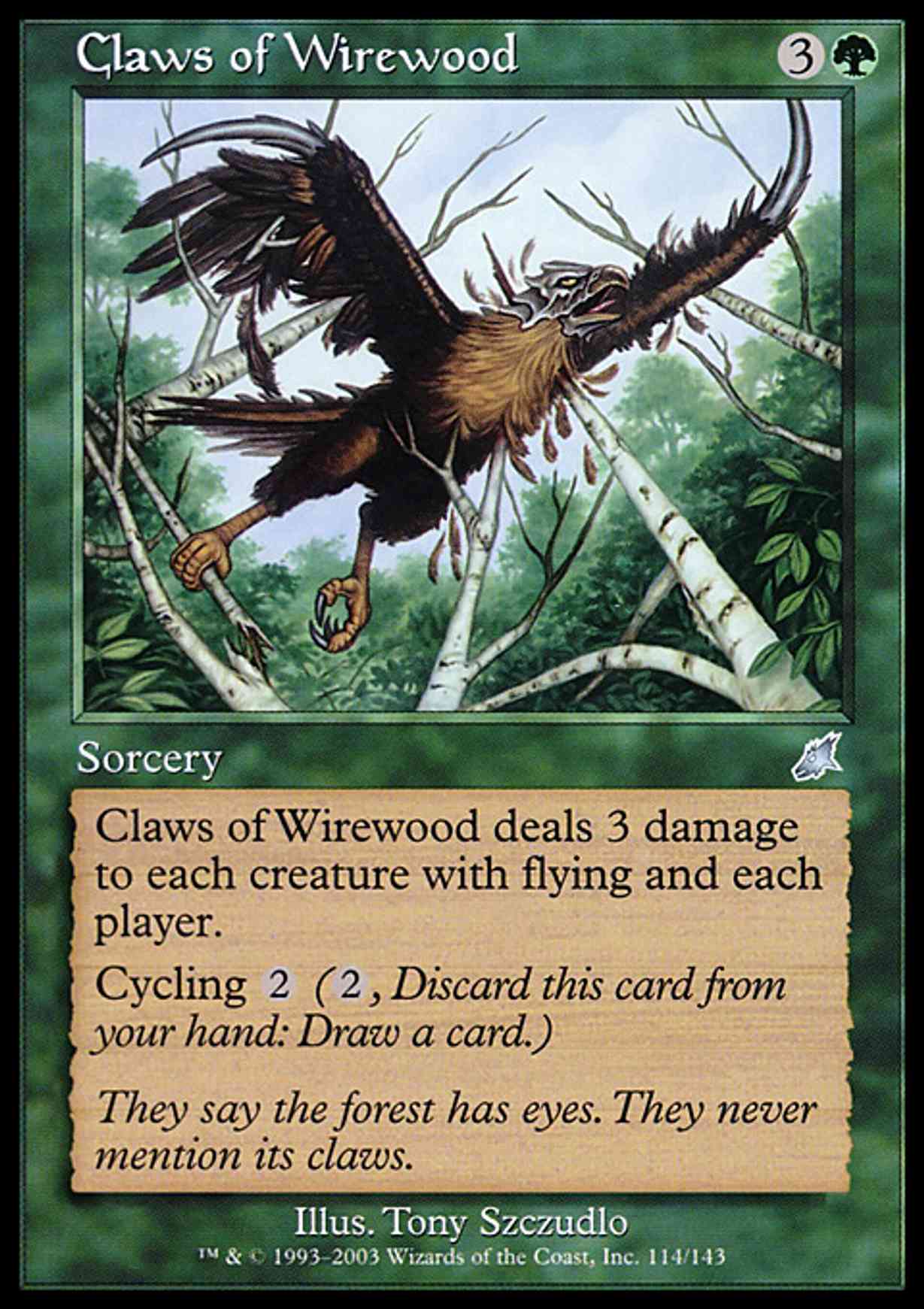 Claws of Wirewood magic card front