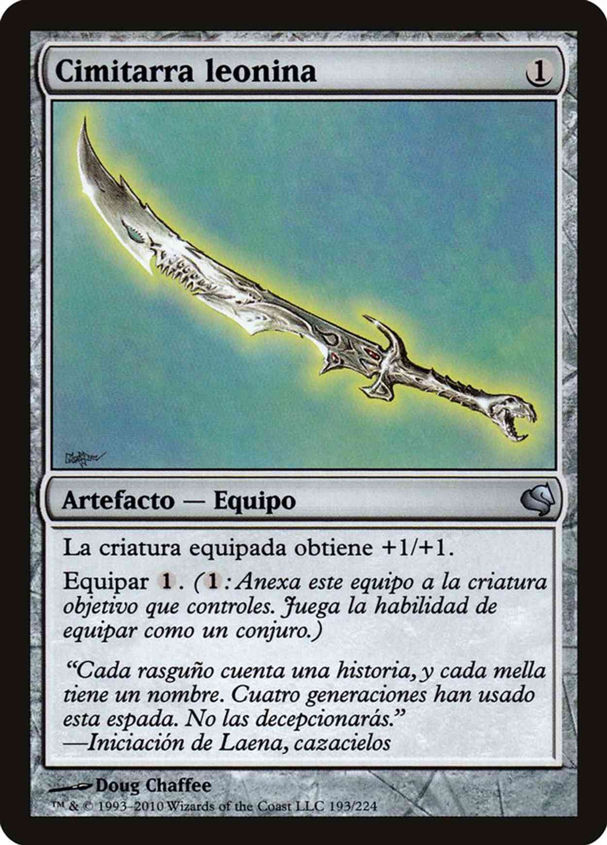 Leonin Scimitar (Retro Frame) magic card front