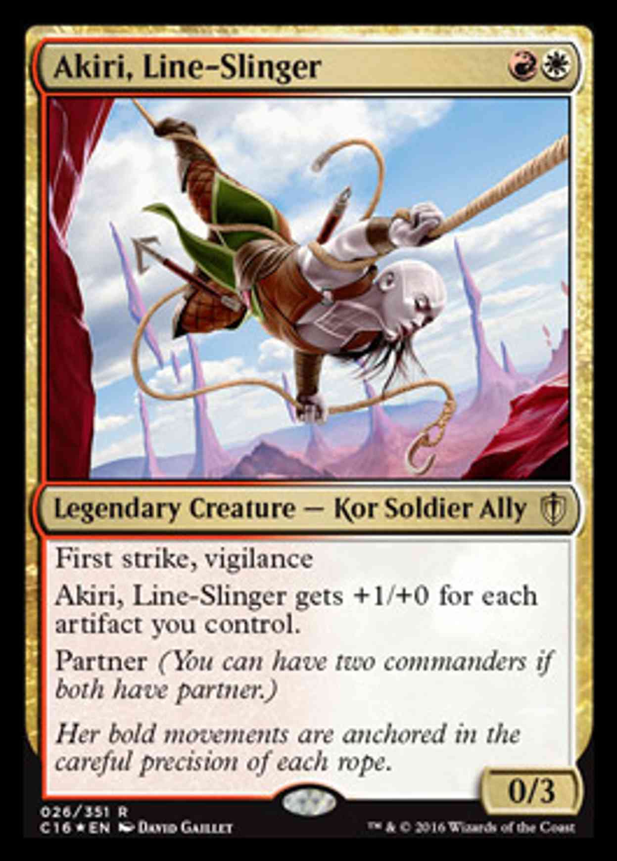 Akiri, Line-Slinger magic card front