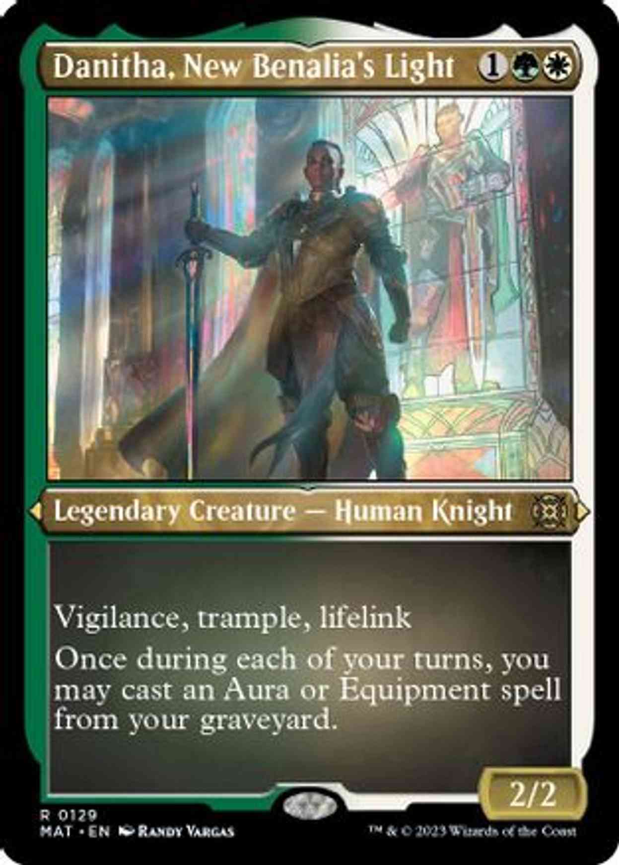 Danitha, New Benalia's Light (Foil Etched) magic card front