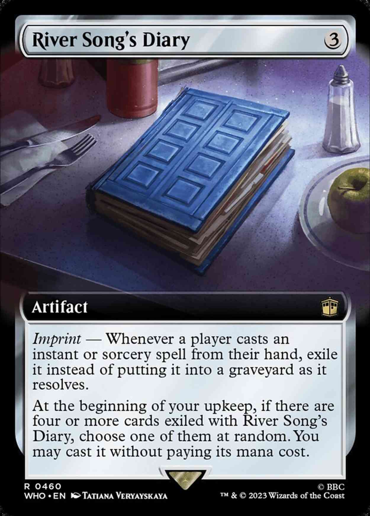 River Song's Diary (Extended Art) magic card front