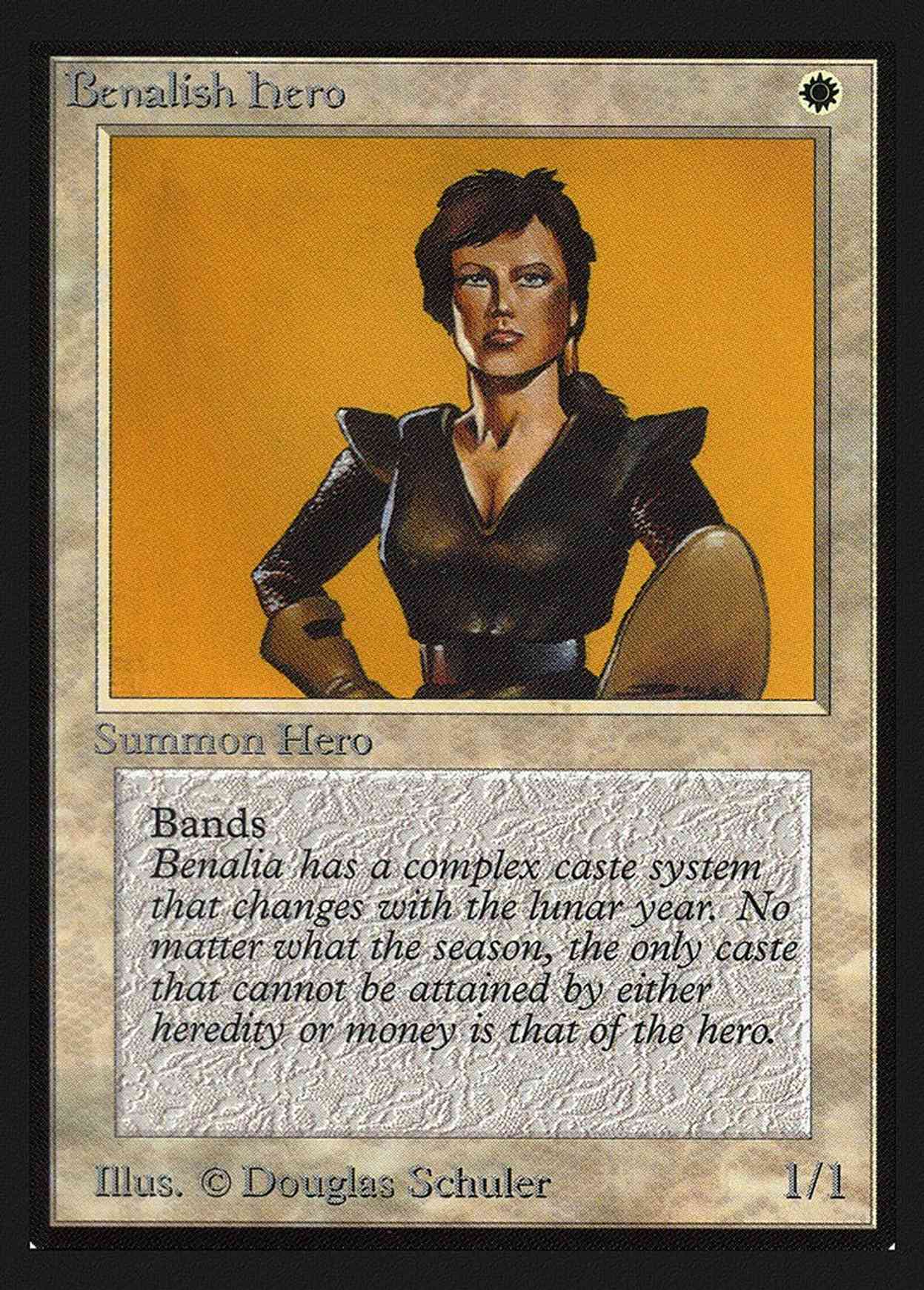 Benalish Hero (IE) magic card front