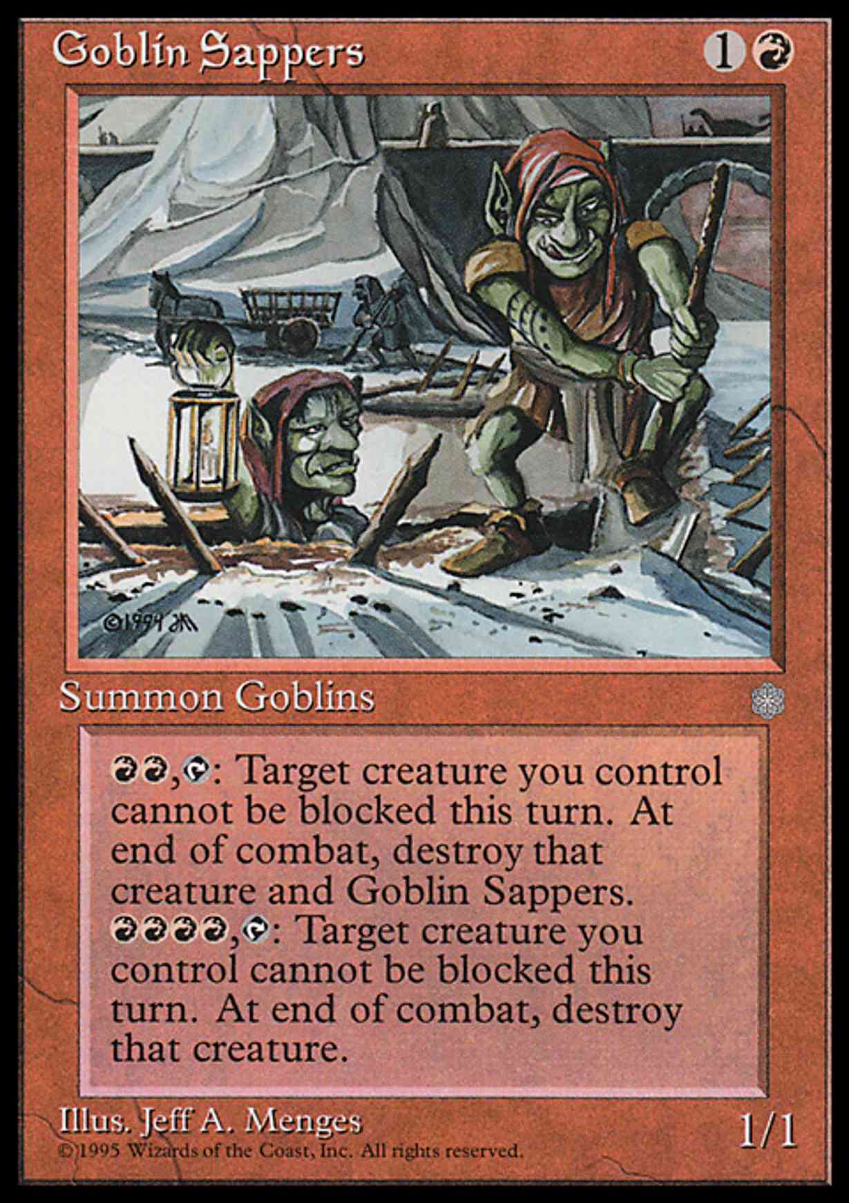Goblin Sappers magic card front