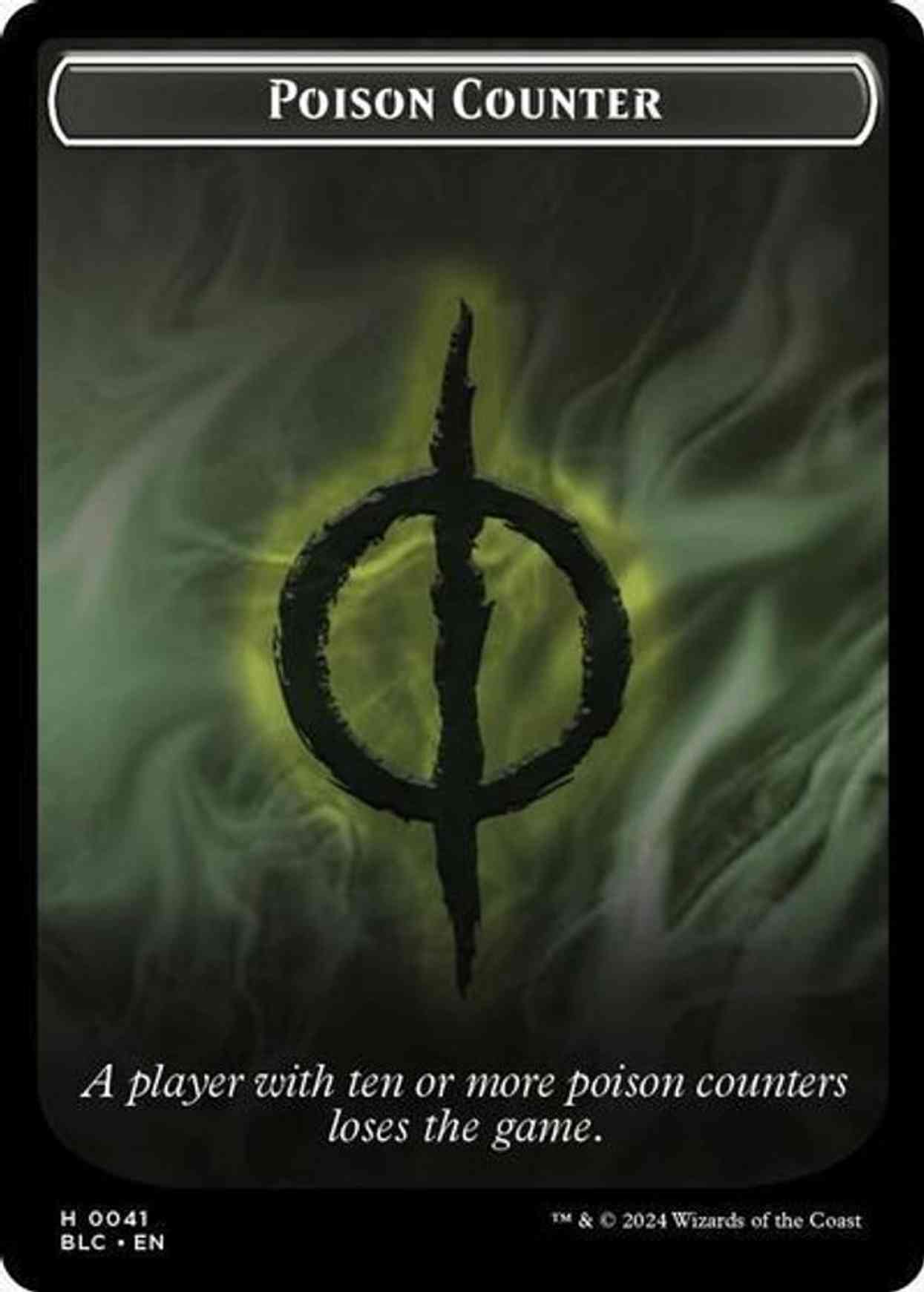 Poison Counter // Rabbit Double-Sided Token magic card front