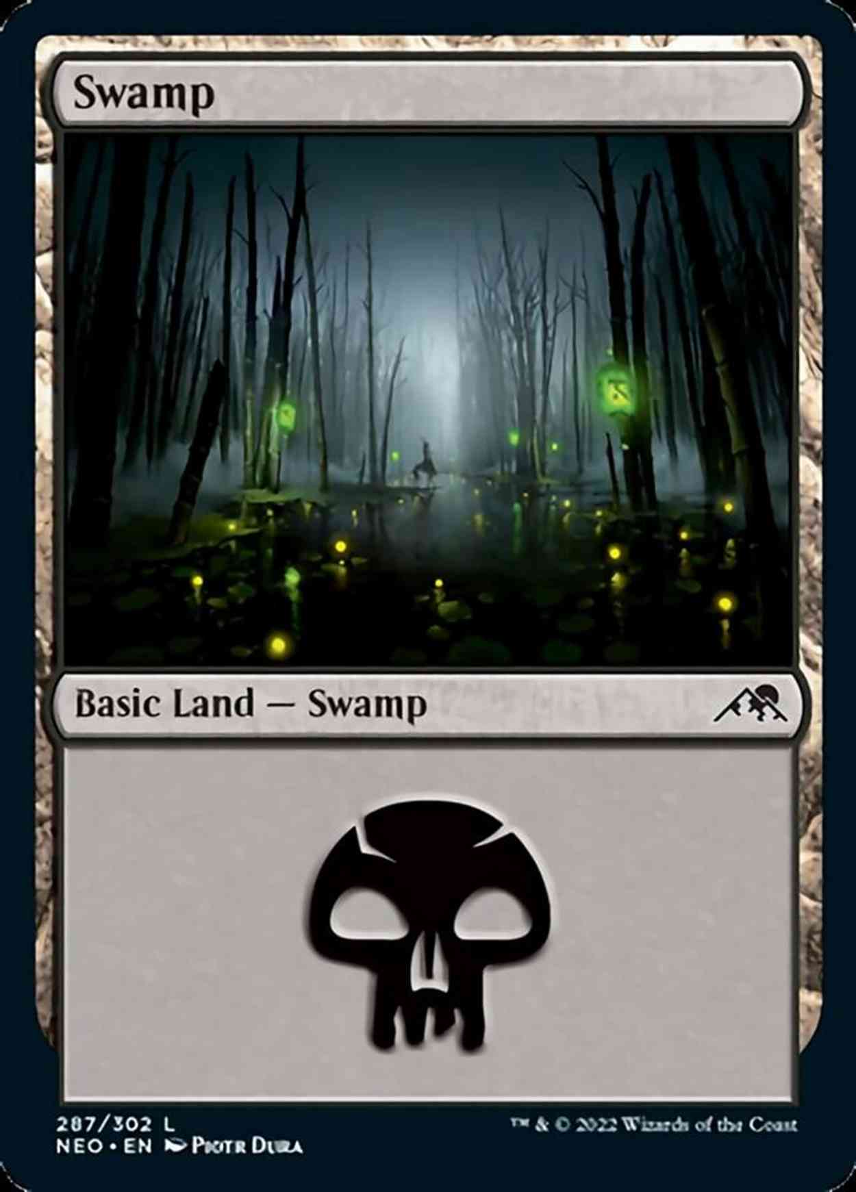 Swamp (287) magic card front
