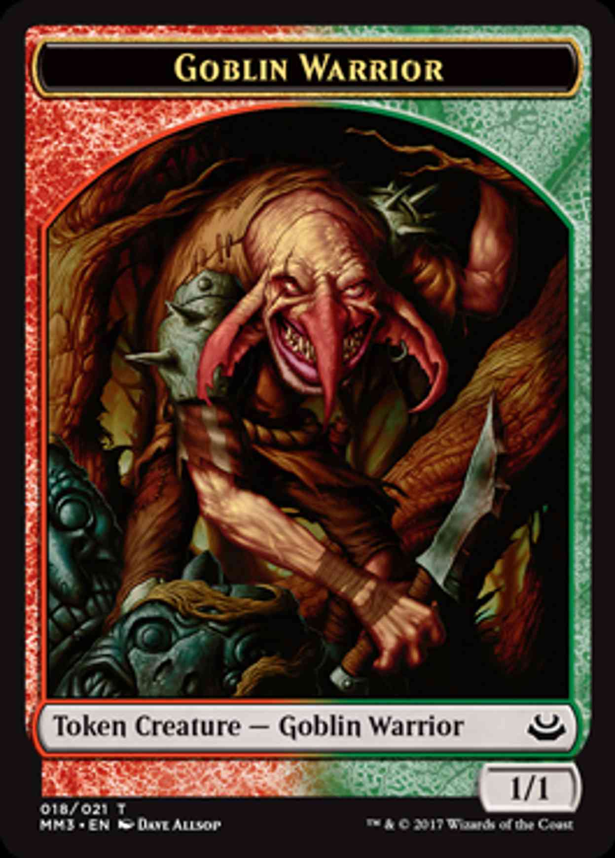 Goblin Warrior Token magic card front