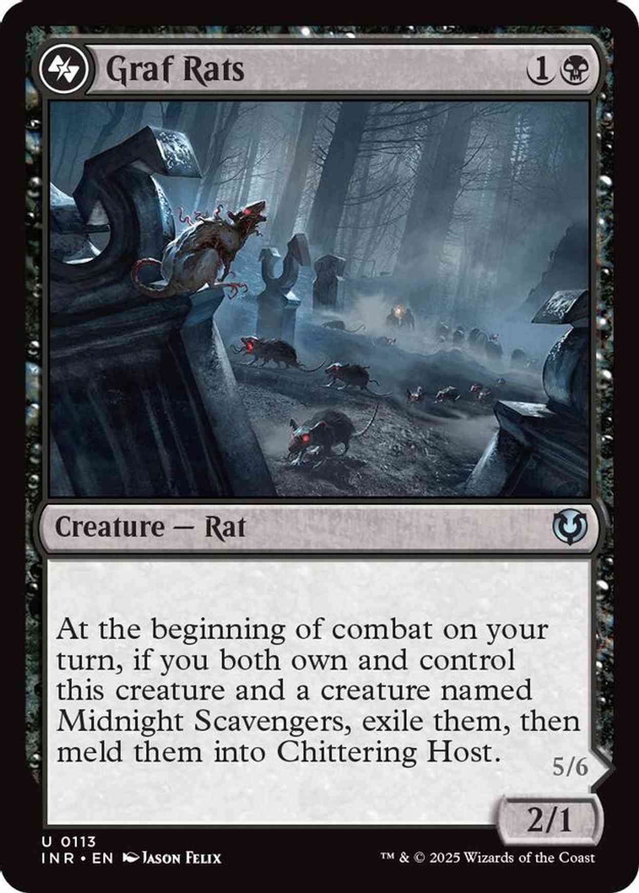 Graf Rats magic card front