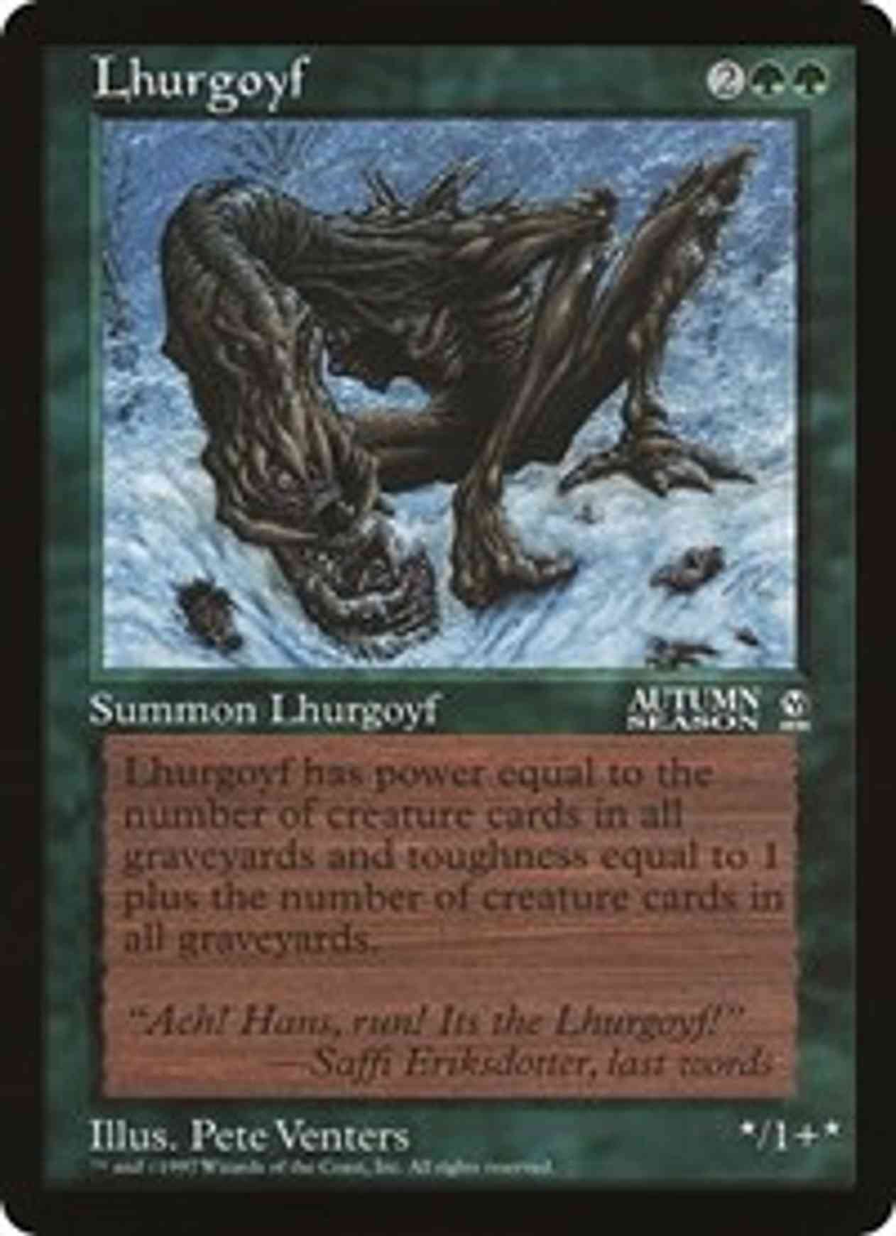 Lhurgoyf (Oversized) magic card front
