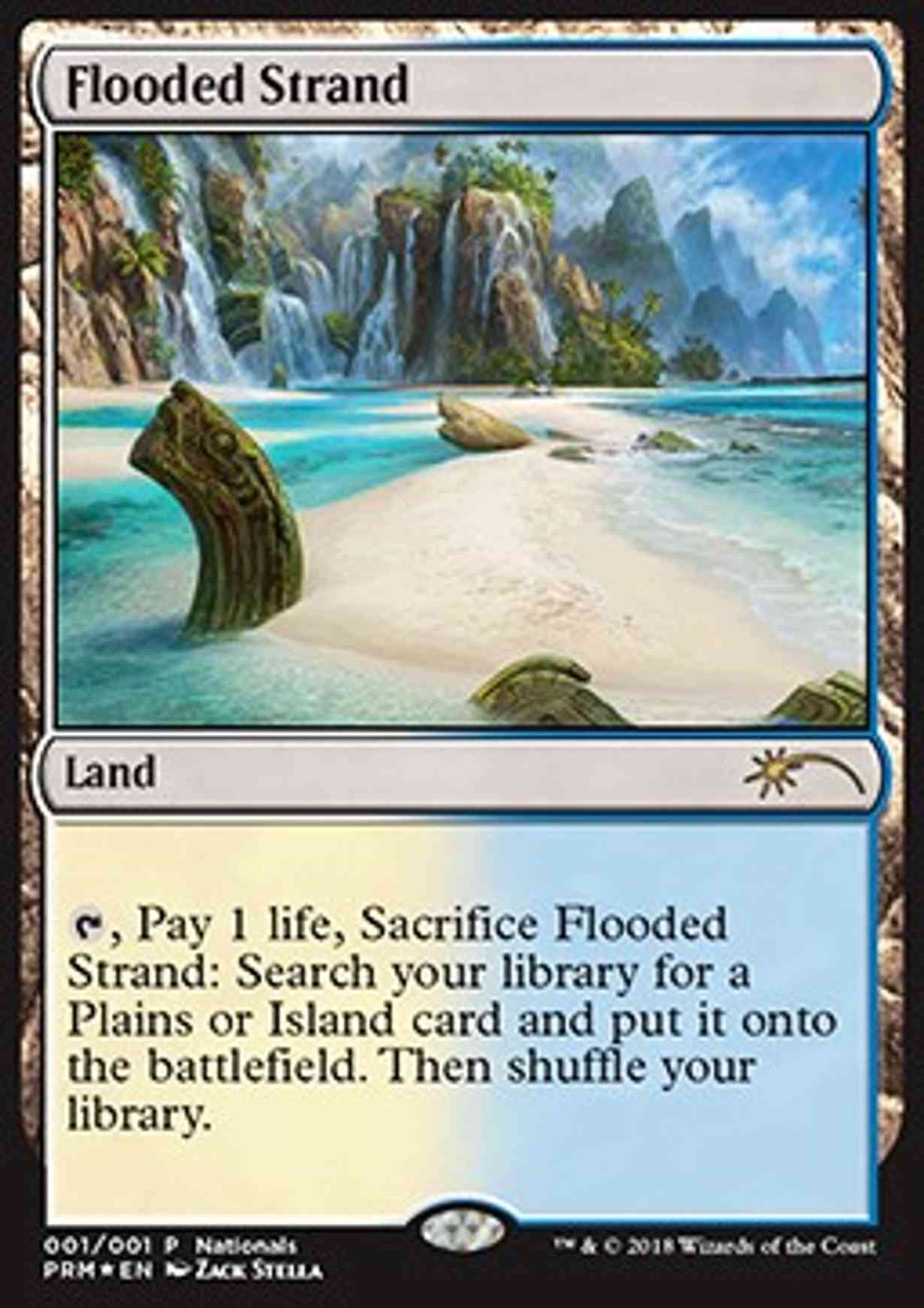 Flooded Strand magic card front