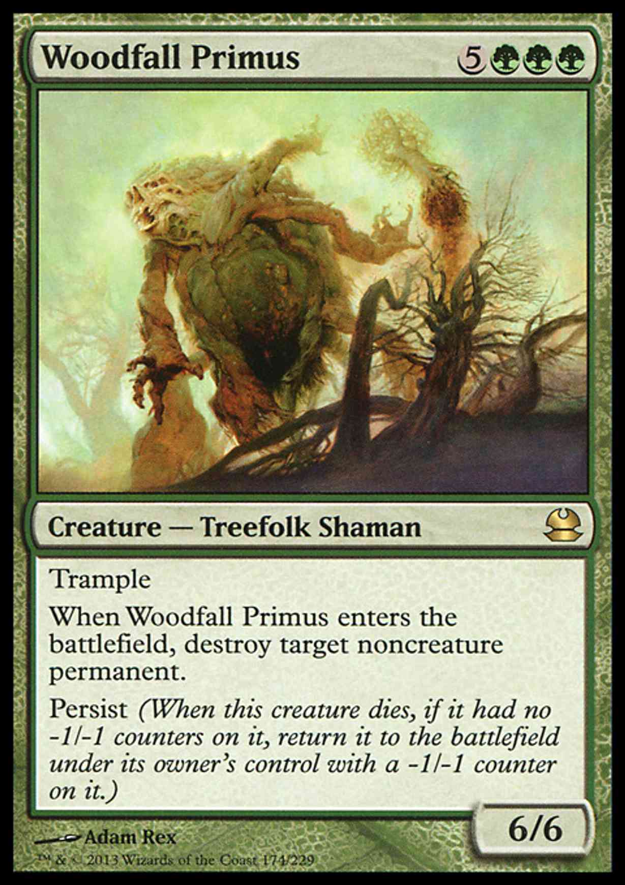 Woodfall Primus magic card front