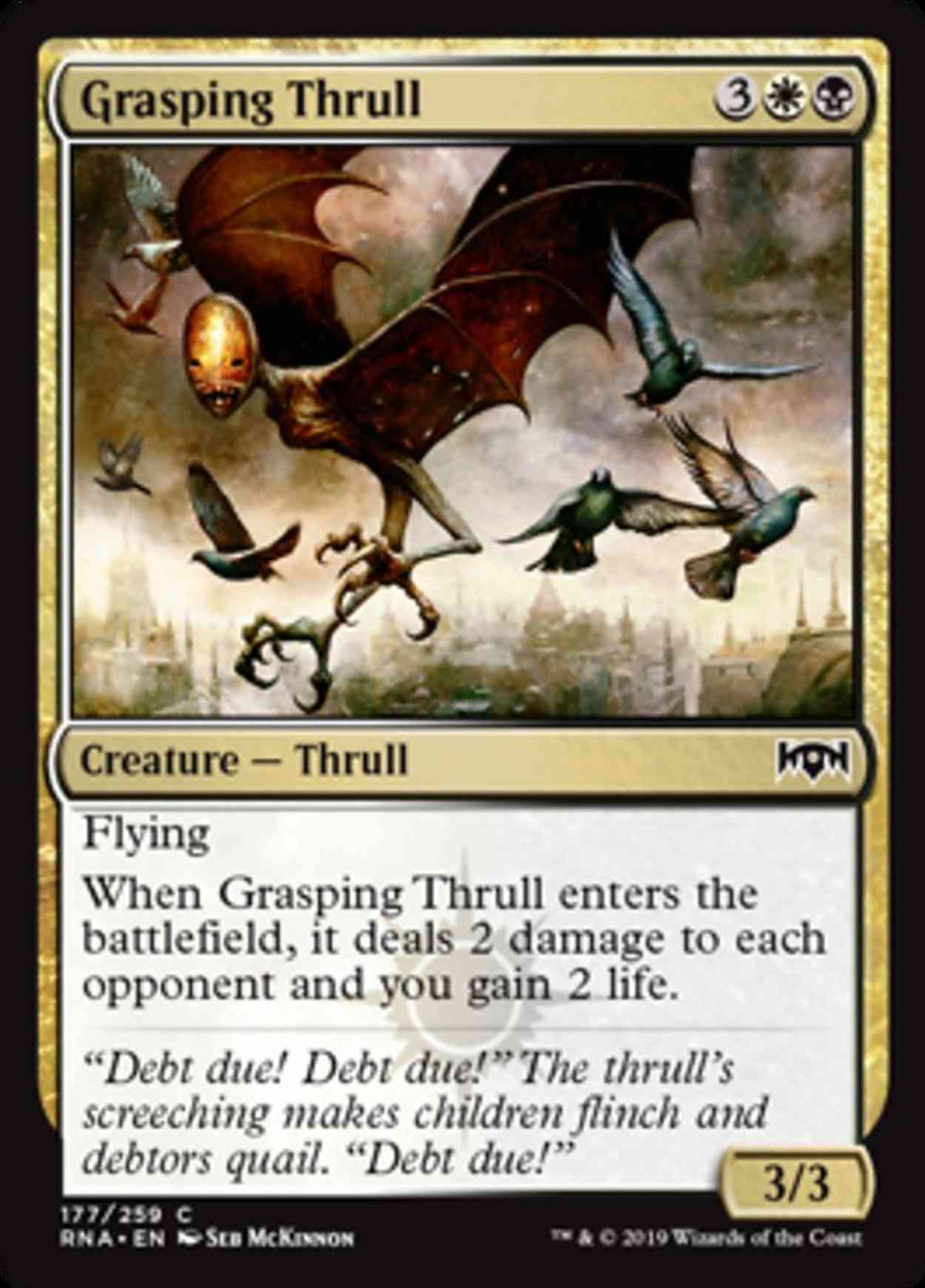 Grasping Thrull magic card front