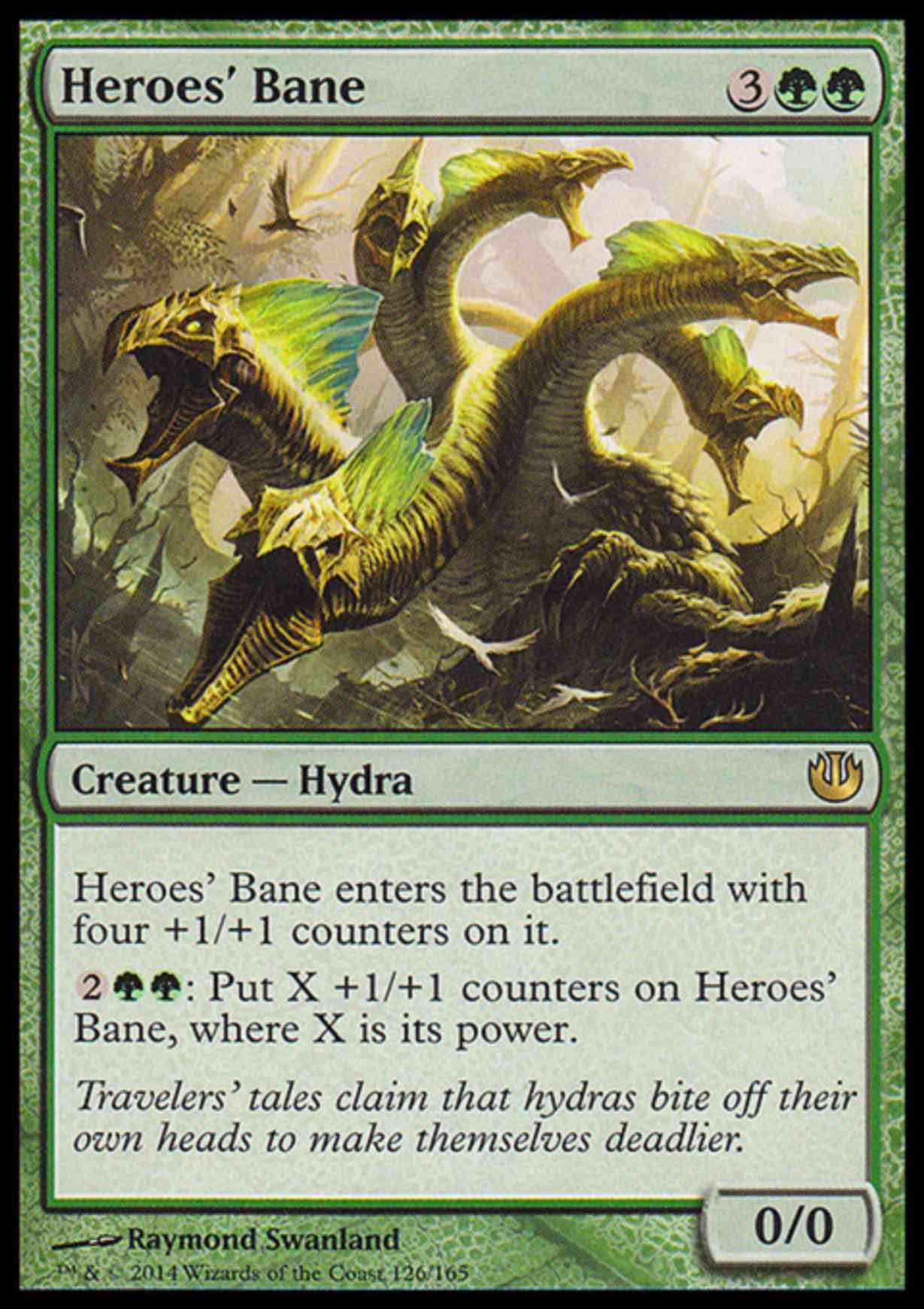 Heroes' Bane magic card front