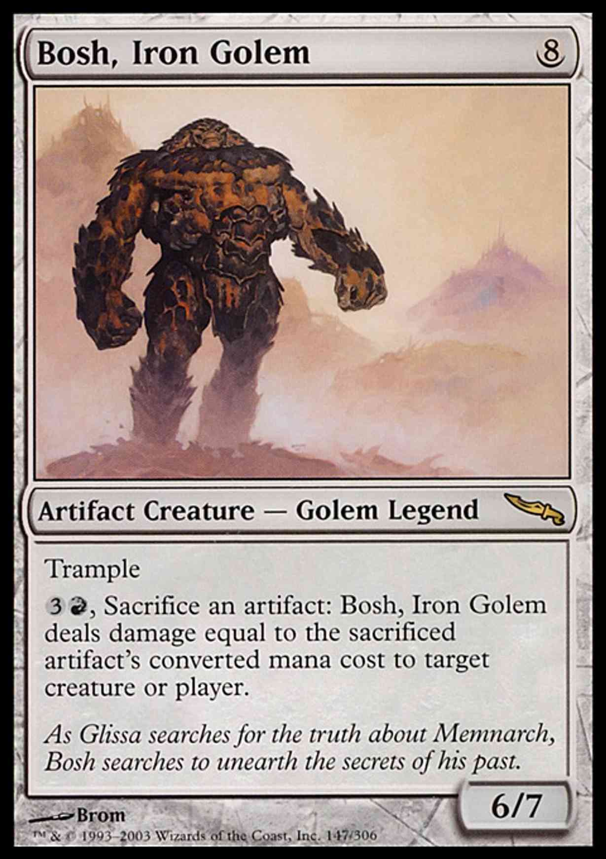 Bosh, Iron Golem magic card front