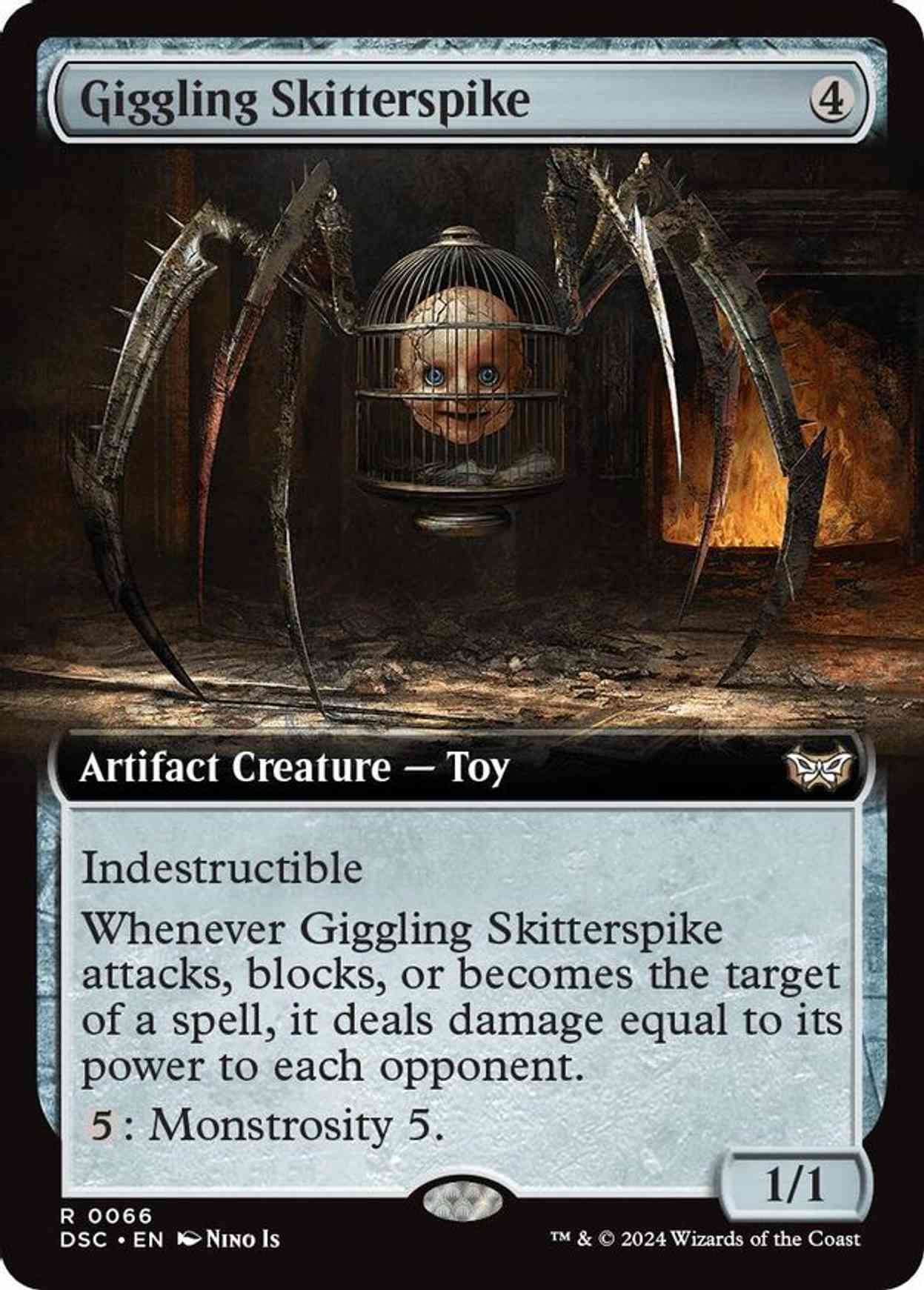 Giggling Skitterspike (Extended Art) magic card front