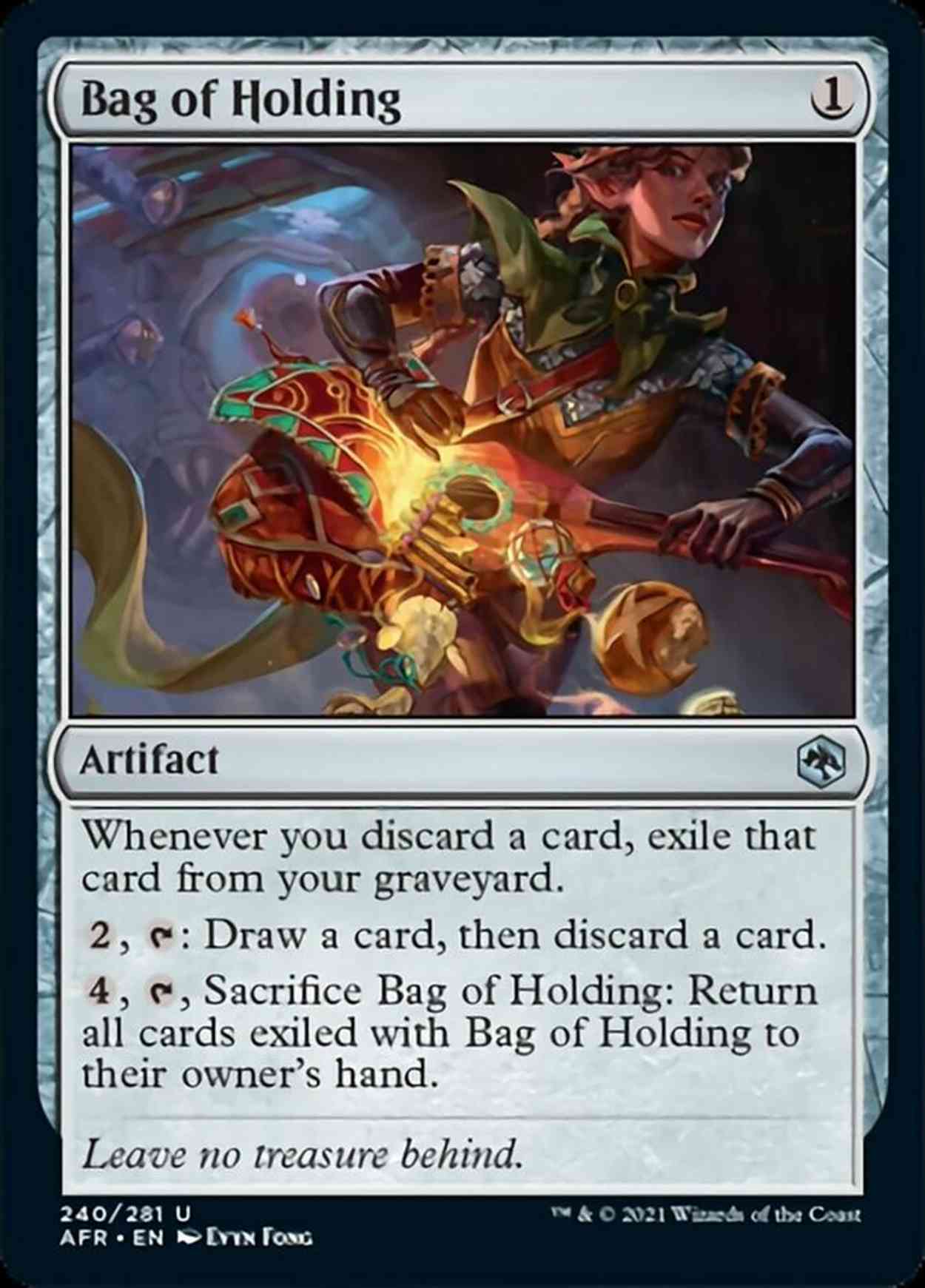 Bag of Holding magic card front