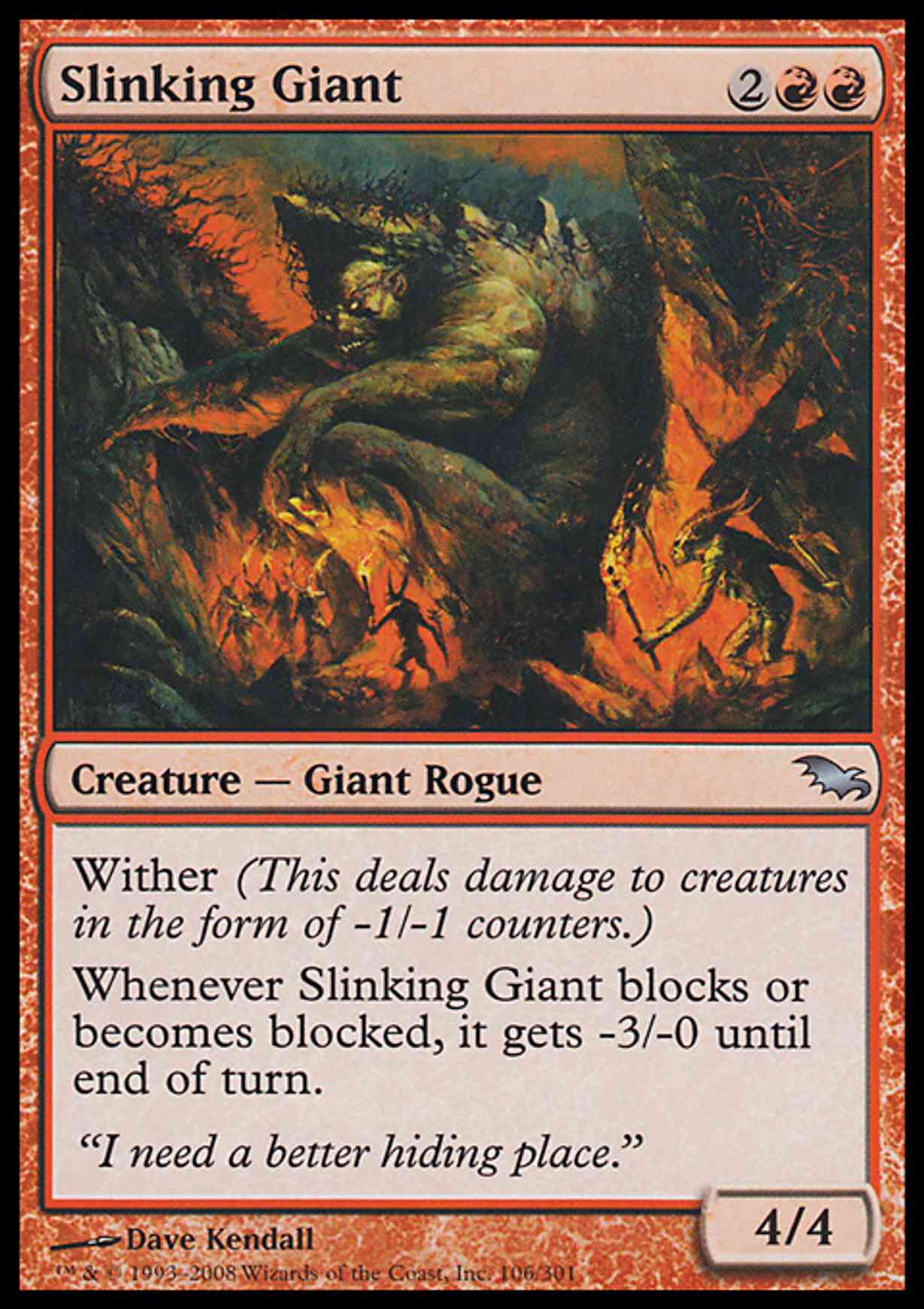 Slinking Giant magic card front
